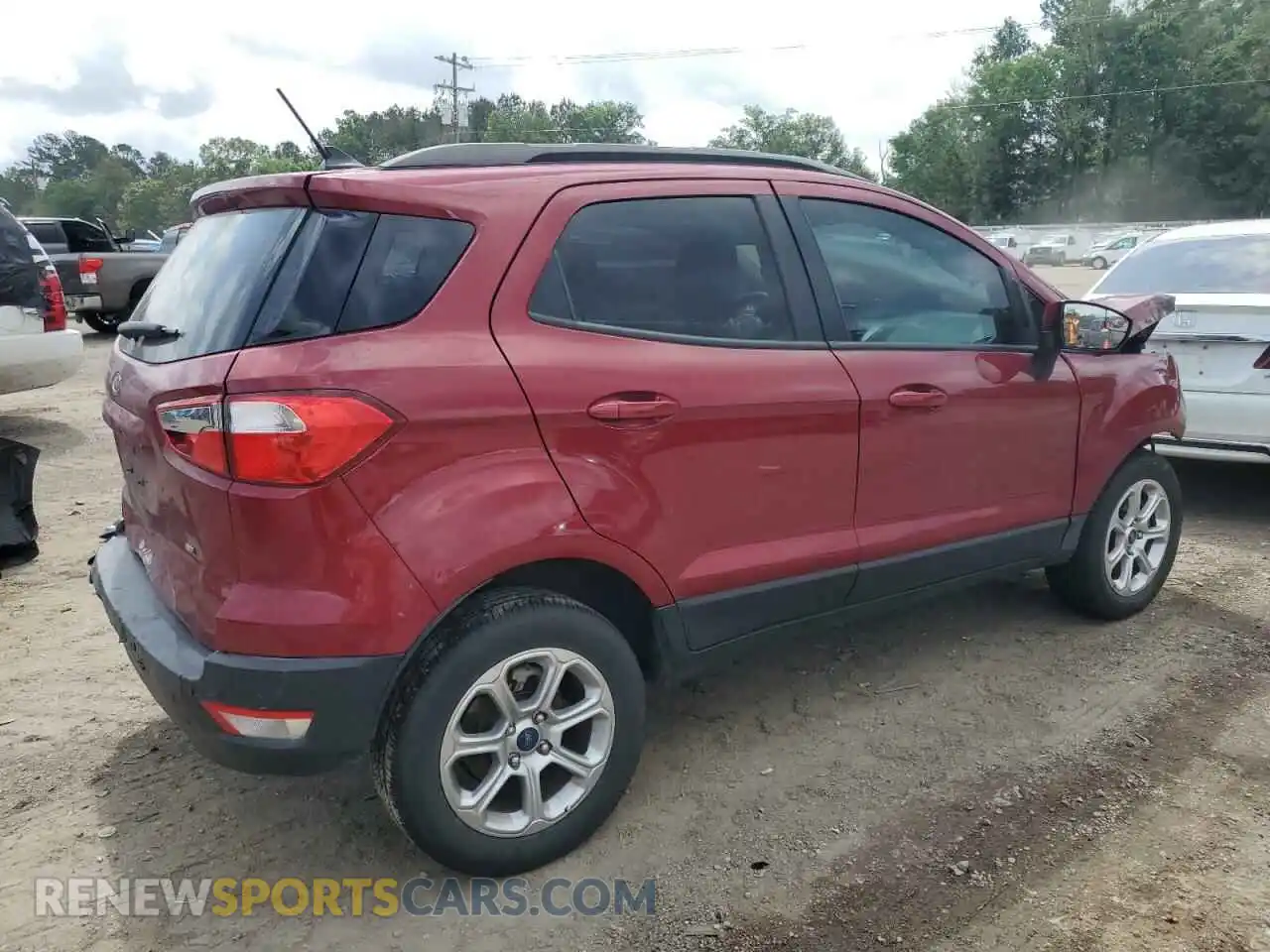 3 fotografías del automóvil dañado MAJ3S2GE9MC449479 FORD ECOSPORT 2021