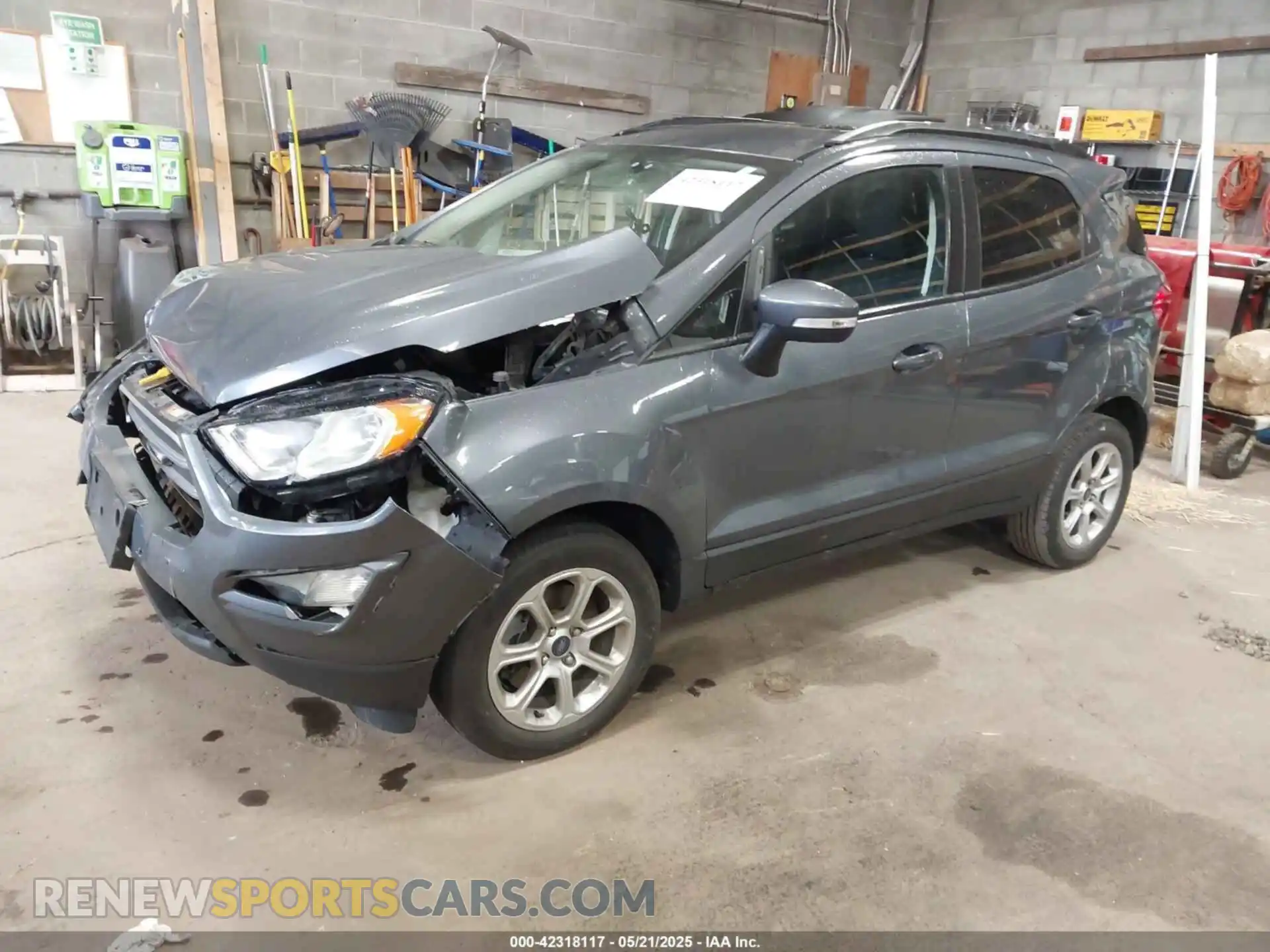 2 fotografías del automóvil dañado MAJ3S2GEXMC416118 FORD ECOSPORT 2021
