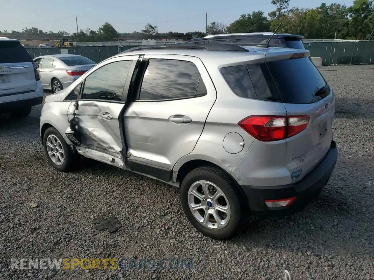 2 fotografías del automóvil dañado MAJ3S2GEXMC449698 FORD ECOSPORT 2021