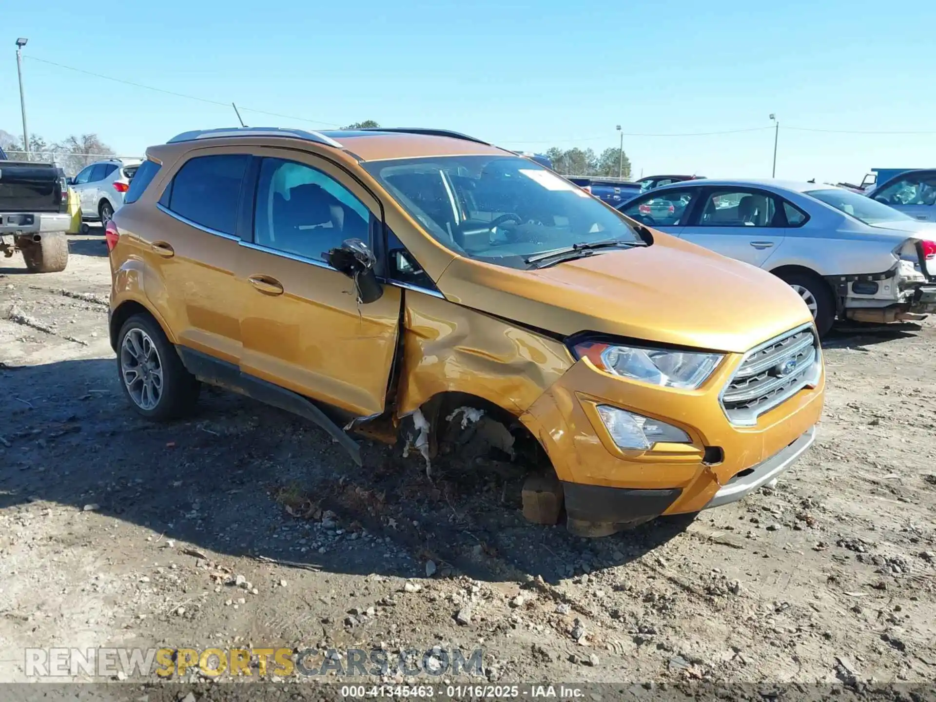 1 fotografías del automóvil dañado MAJ3S2KE0MC449135 FORD ECOSPORT 2021
