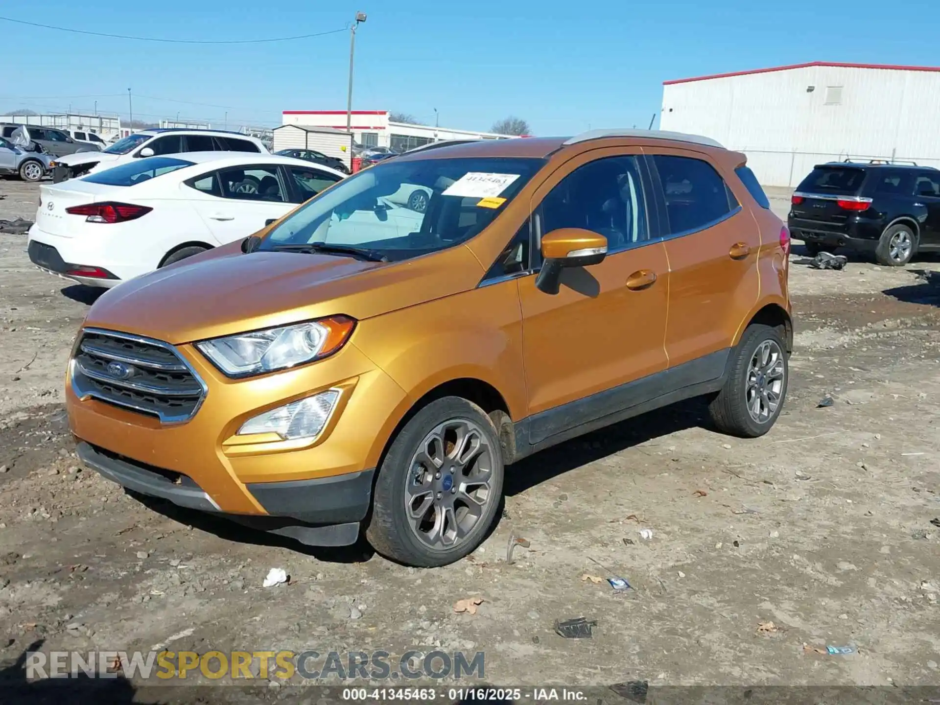 2 fotografías del automóvil dañado MAJ3S2KE0MC449135 FORD ECOSPORT 2021