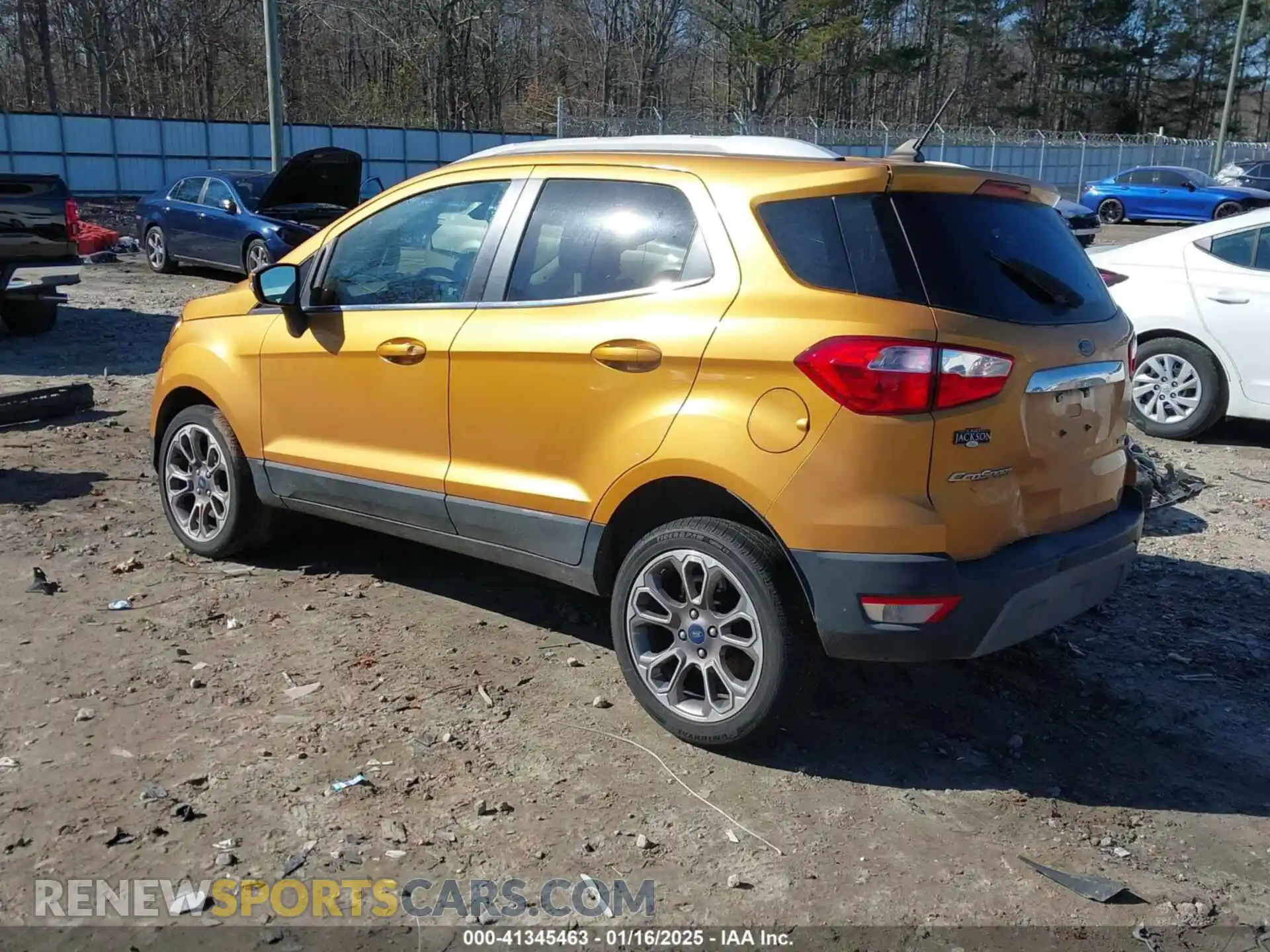 3 fotografías del automóvil dañado MAJ3S2KE0MC449135 FORD ECOSPORT 2021