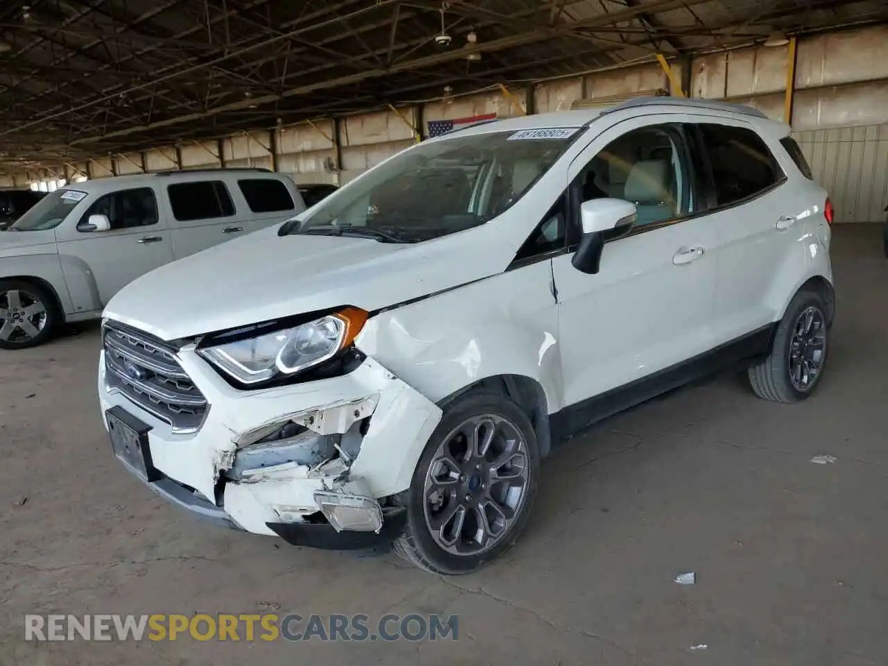 1 fotografías del automóvil dañado MAJ3S2KE3MC442387 FORD ECOSPORT 2021