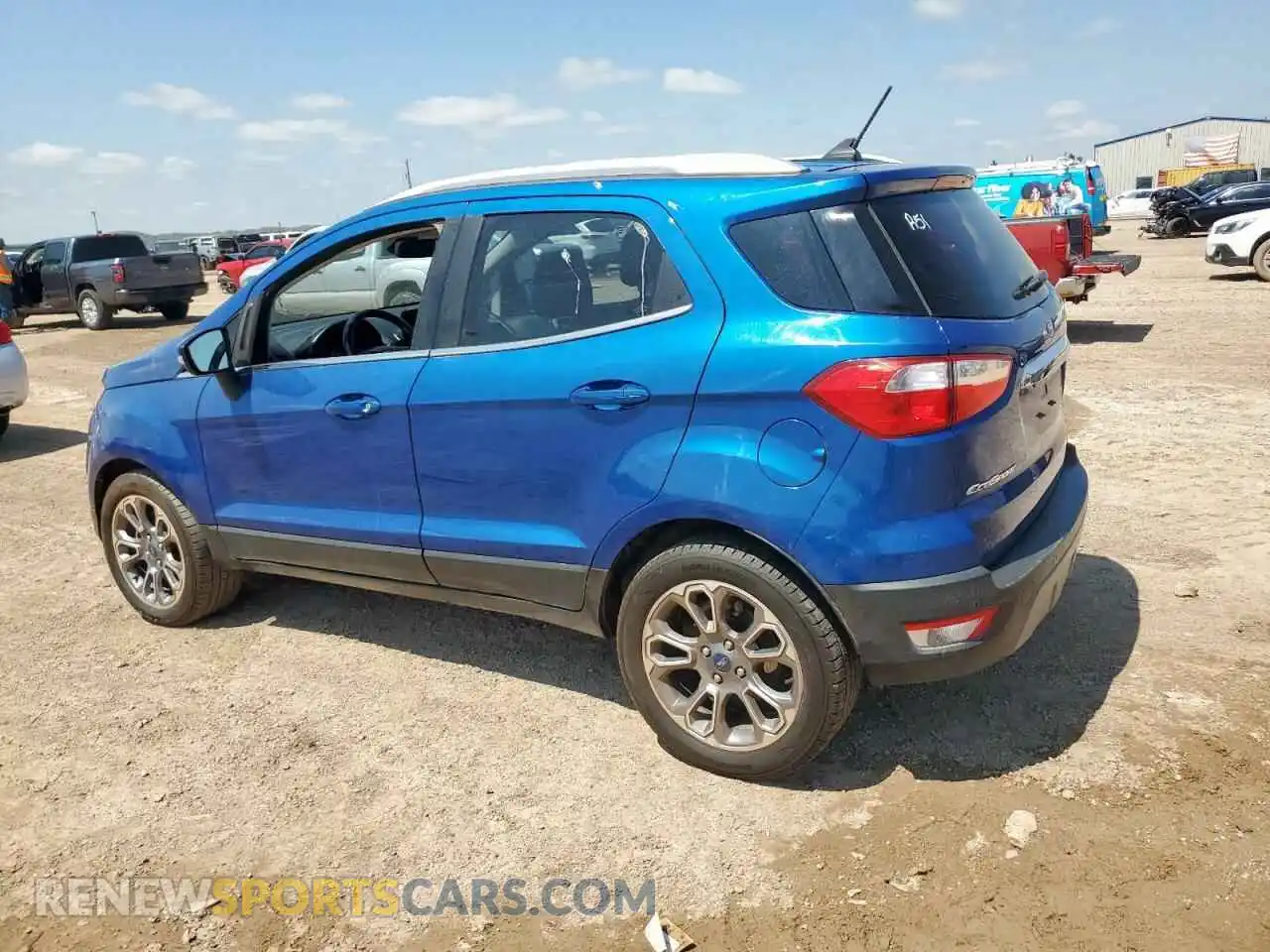 2 fotografías del automóvil dañado MAJ3S2KEXMC411928 FORD ECOSPORT 2021