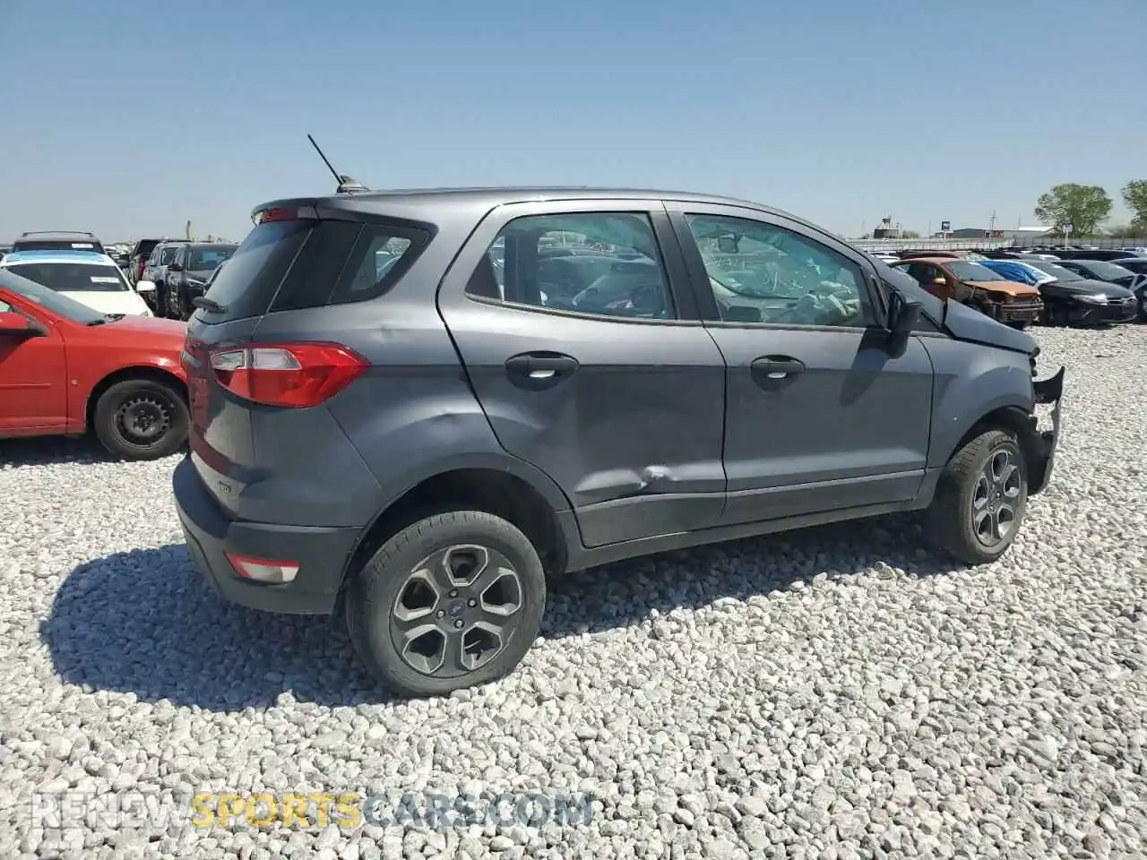 3 fotografías del automóvil dañado MAJ6S3FL7MC404477 FORD ECOSPORT 2021