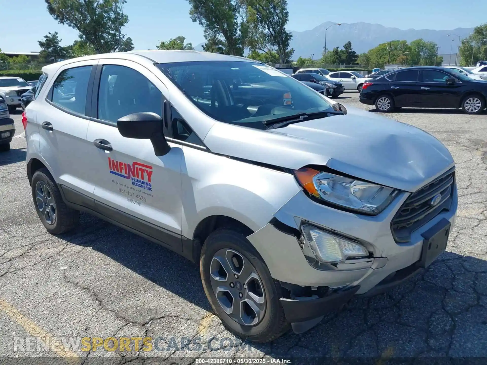 1 fotografías del automóvil dañado MAJ6S3FL7MC413096 FORD ECOSPORT 2021