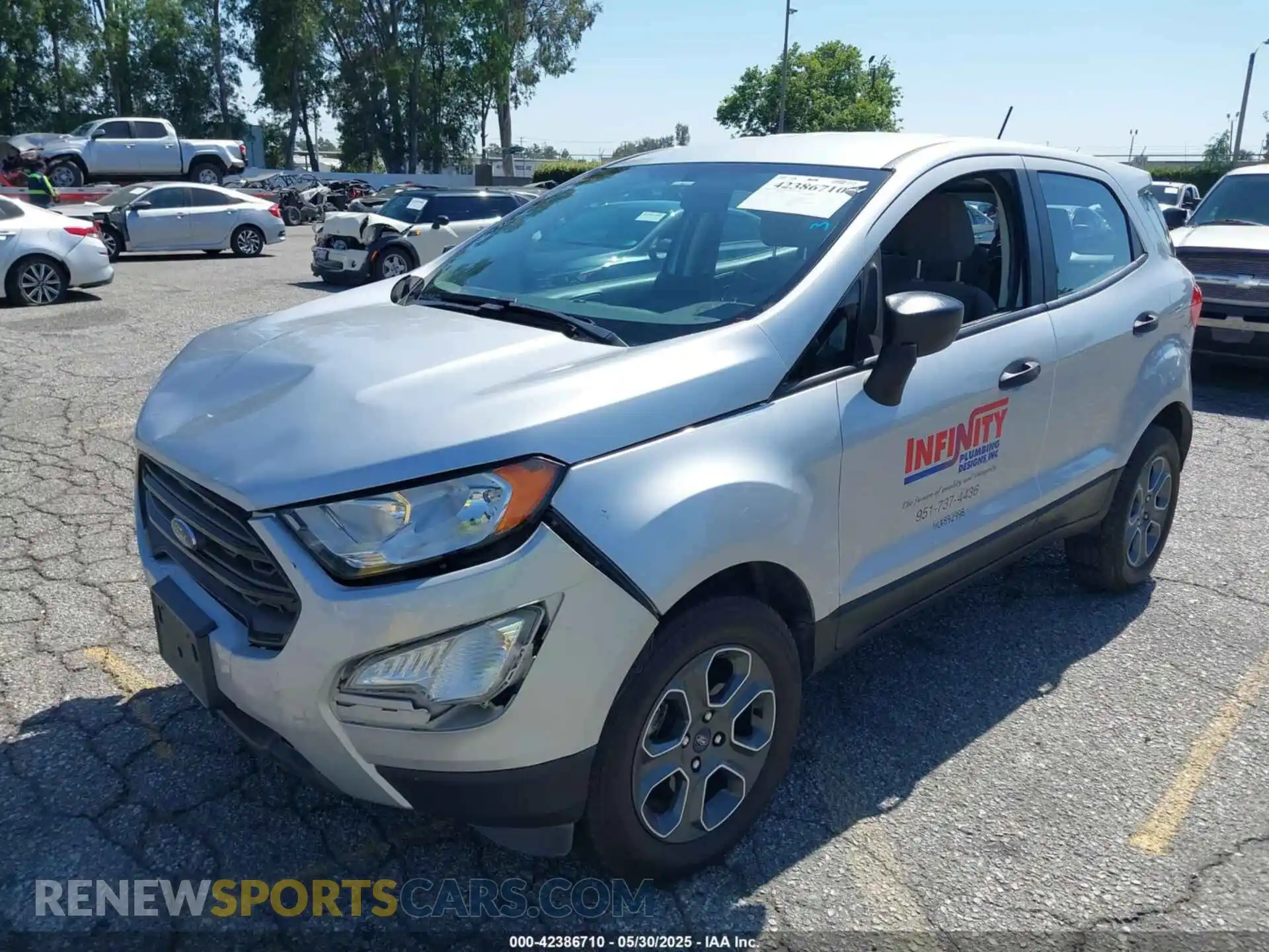 2 fotografías del automóvil dañado MAJ6S3FL7MC413096 FORD ECOSPORT 2021
