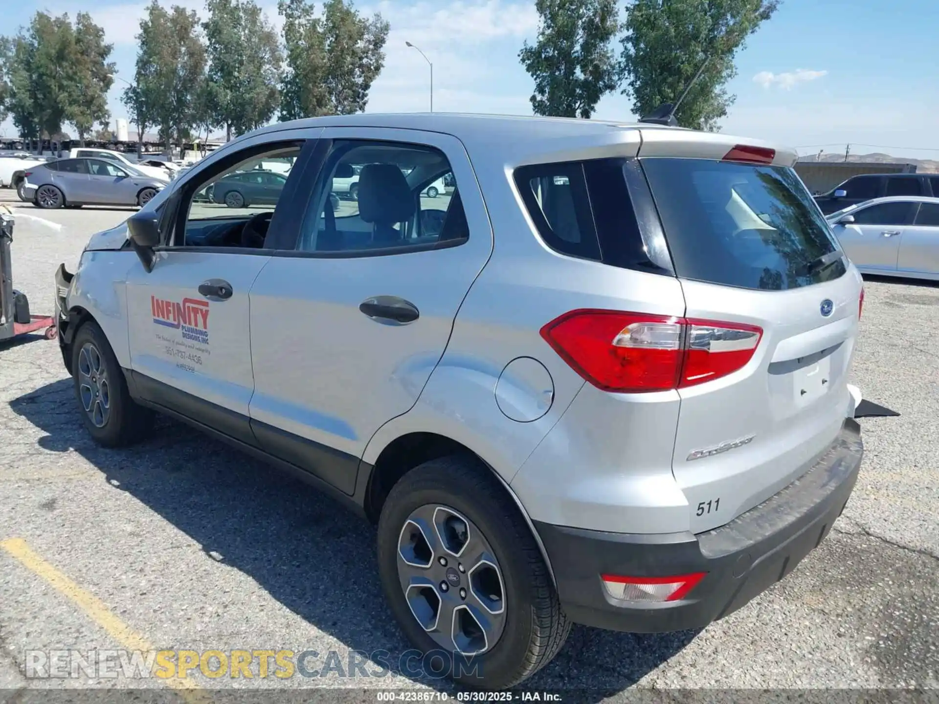 3 fotografías del automóvil dañado MAJ6S3FL7MC413096 FORD ECOSPORT 2021