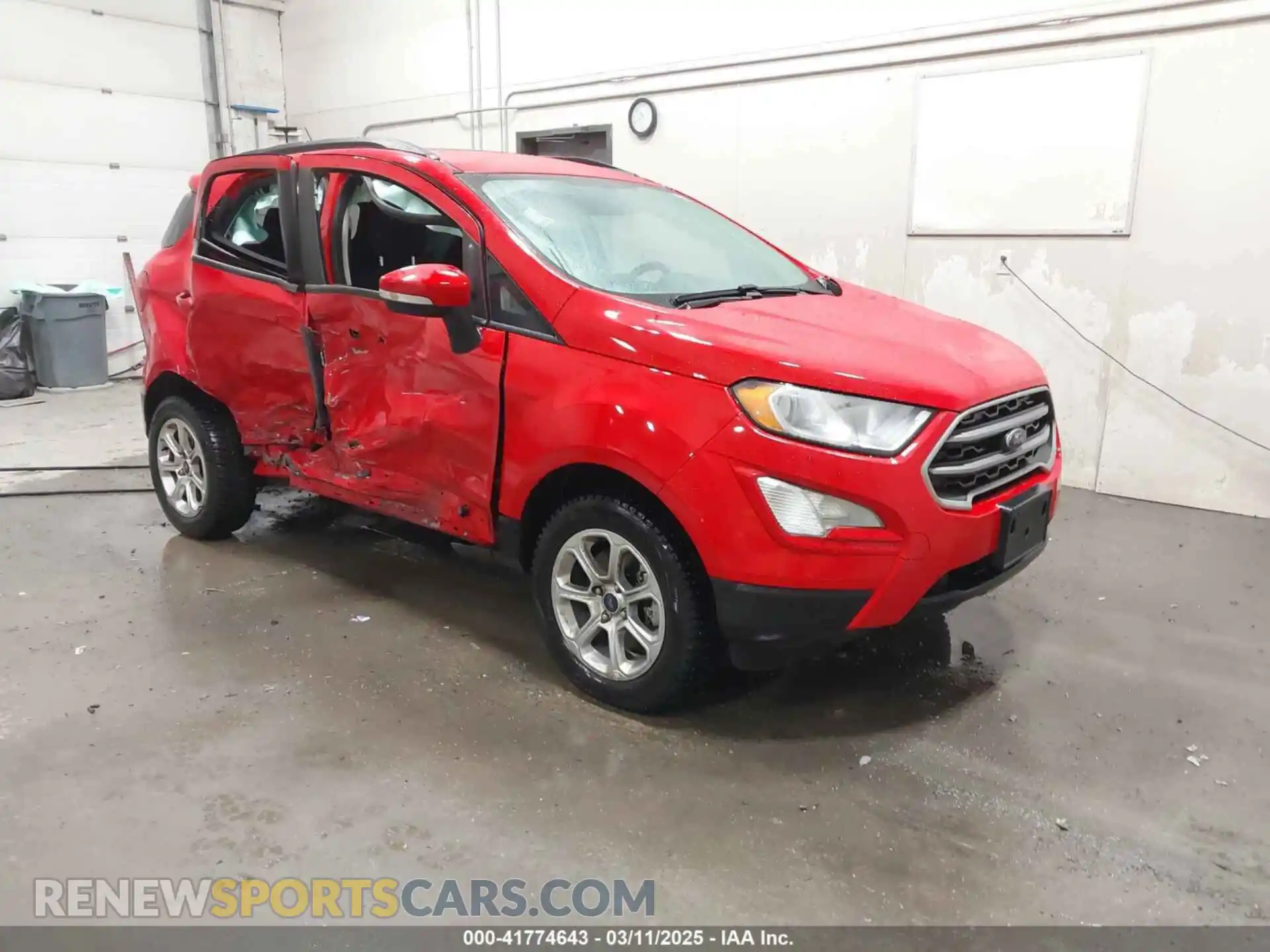 1 fotografías del automóvil dañado MAJ6S3GL1MC442138 FORD ECOSPORT 2021