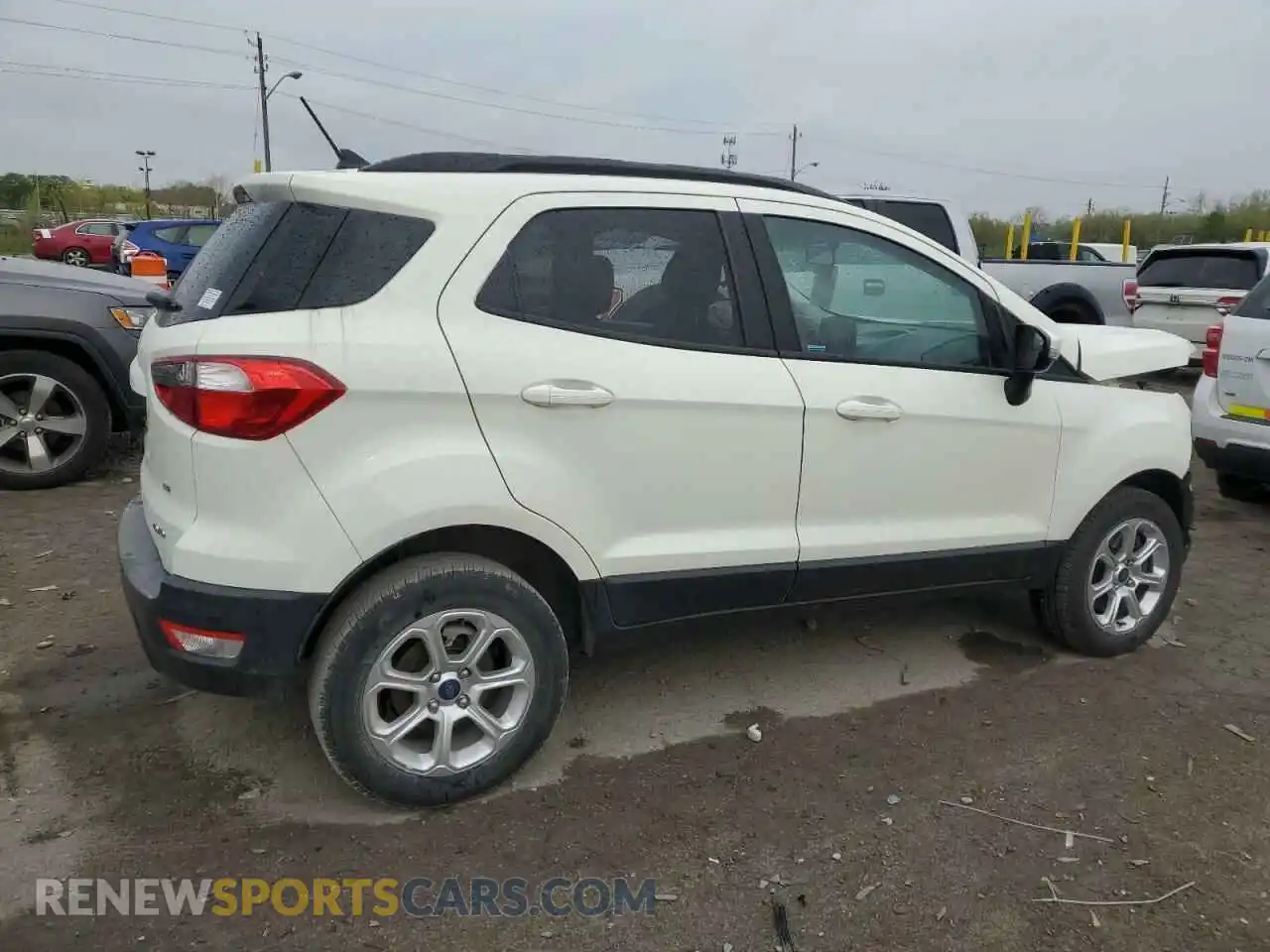 3 fotografías del automóvil dañado MAJ6S3GL3MC436244 FORD ECOSPORT 2021
