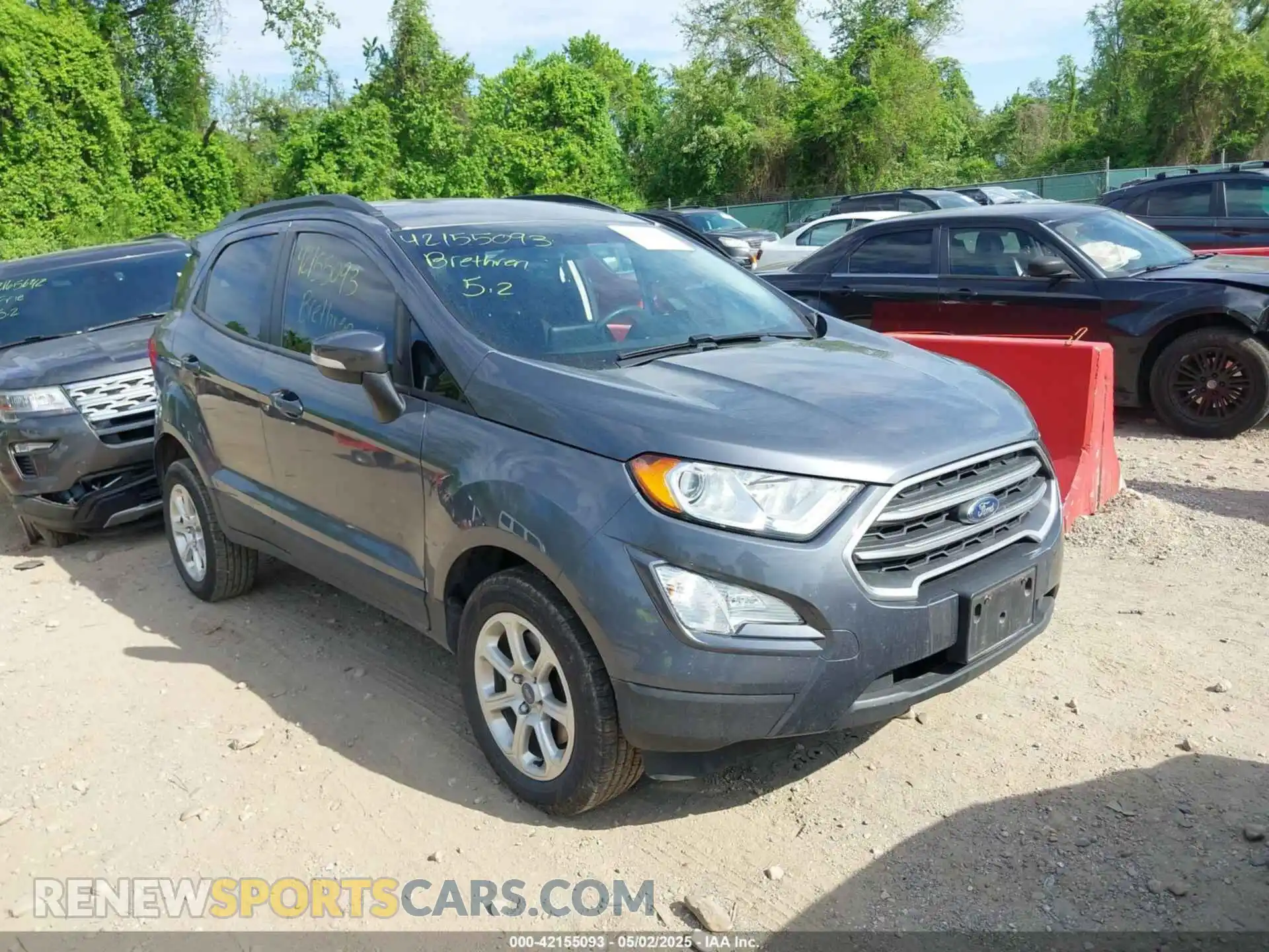 1 fotografías del automóvil dañado MAJ6S3GL7MC427059 FORD ECOSPORT 2021