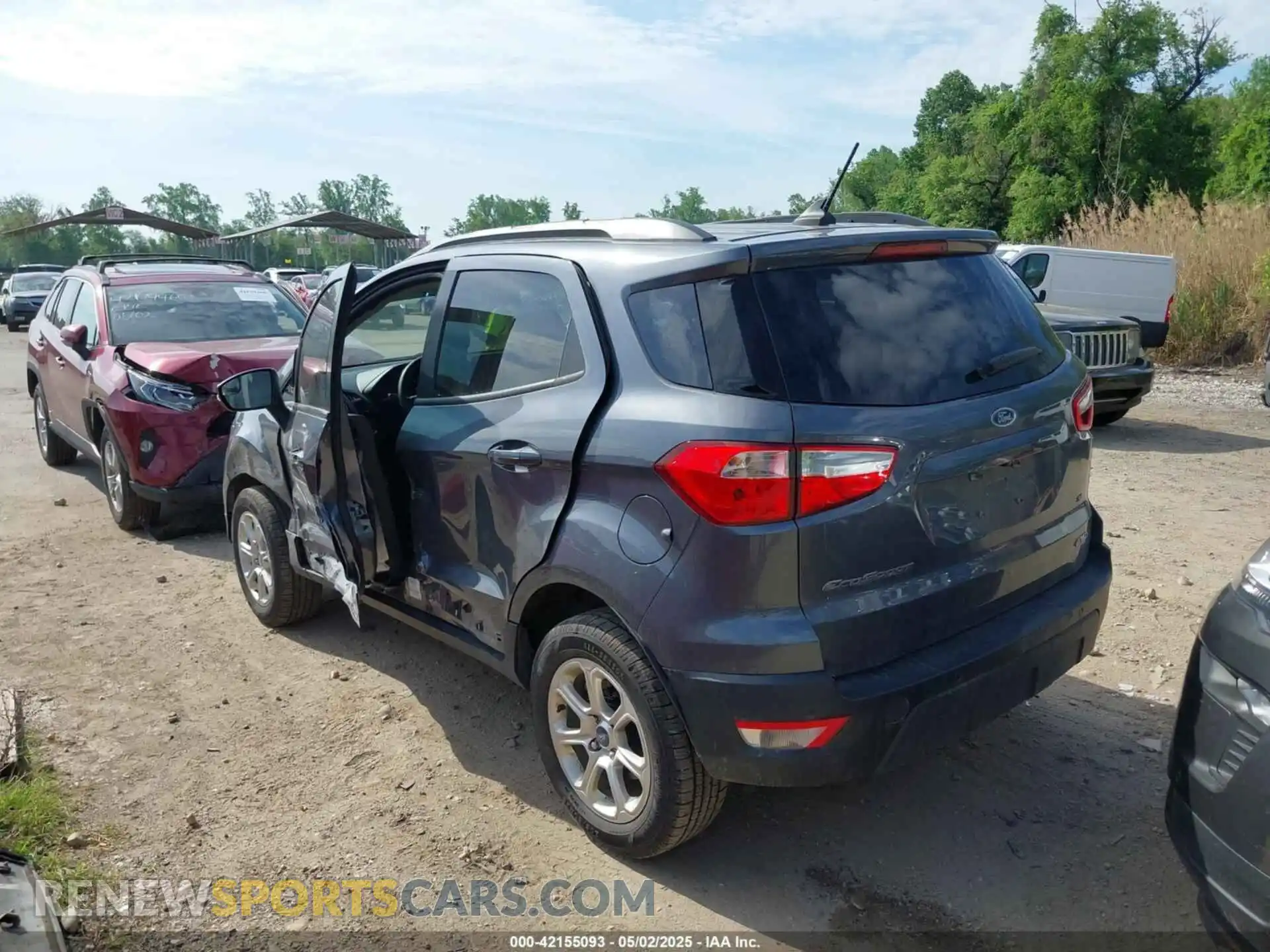 3 fotografías del automóvil dañado MAJ6S3GL7MC427059 FORD ECOSPORT 2021
