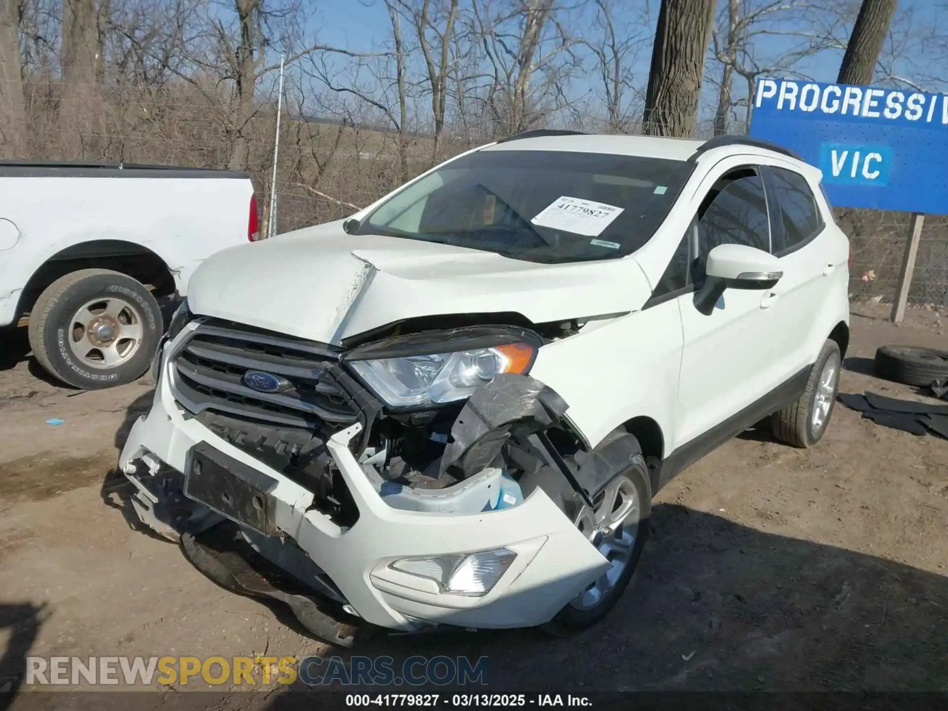 2 fotografías del automóvil dañado MAJ6S3GL8MC396971 FORD ECOSPORT 2021