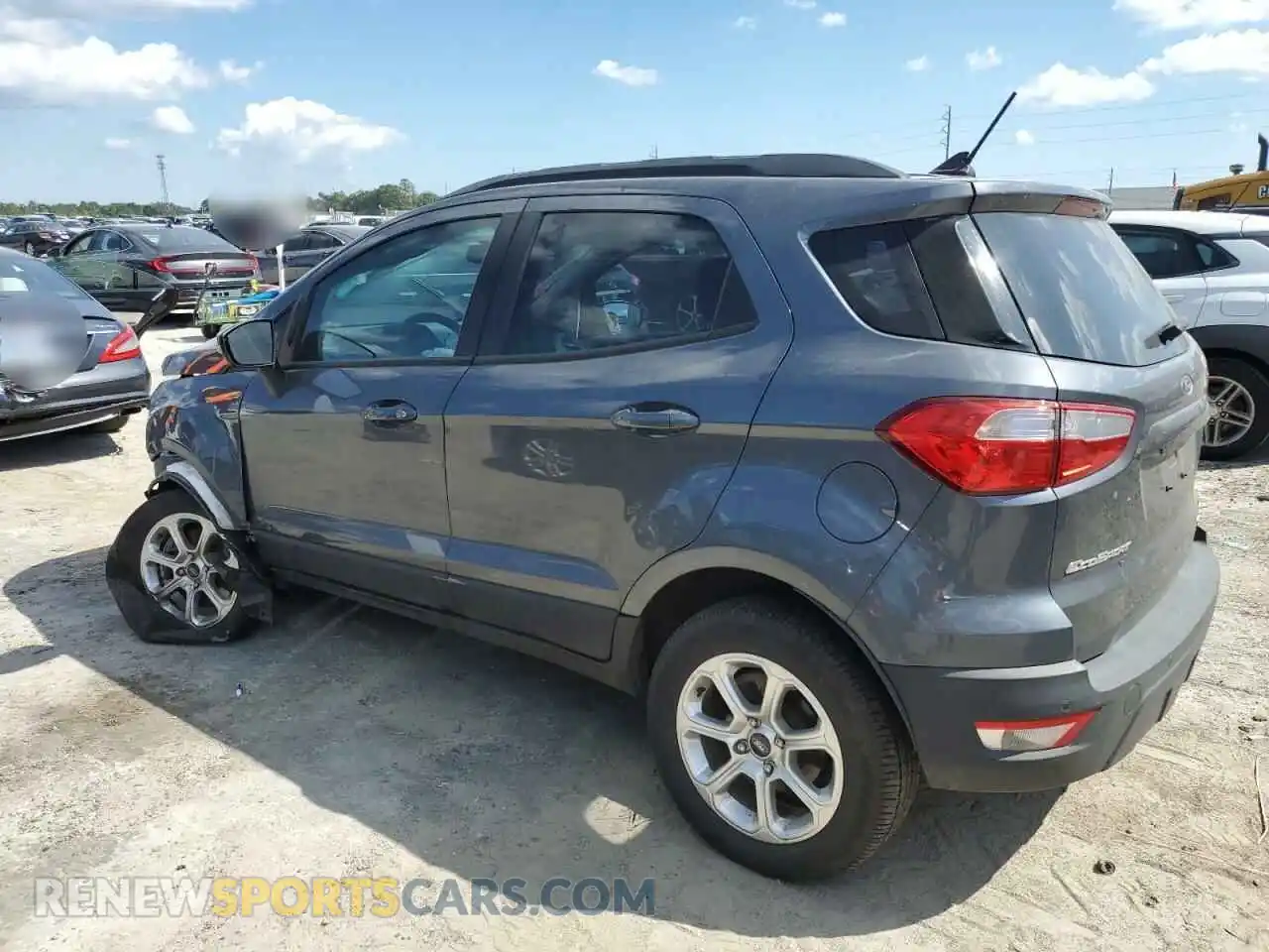 2 fotografías del automóvil dañado MAJ6S3GLXMC400244 FORD ECOSPORT 2021