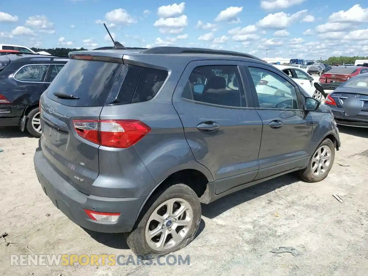 3 fotografías del automóvil dañado MAJ6S3GLXMC400244 FORD ECOSPORT 2021