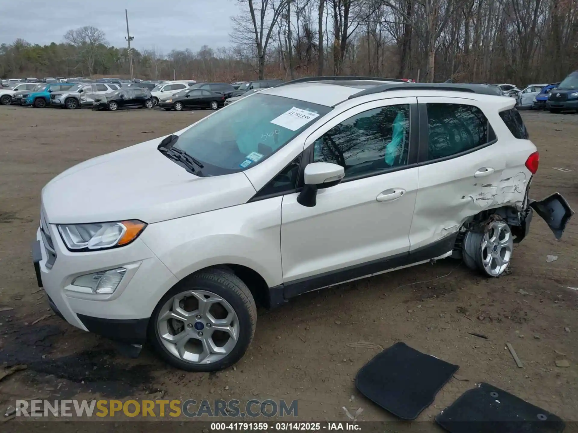 2 fotografías del automóvil dañado MAJ6S3GLXMC403693 FORD ECOSPORT 2021