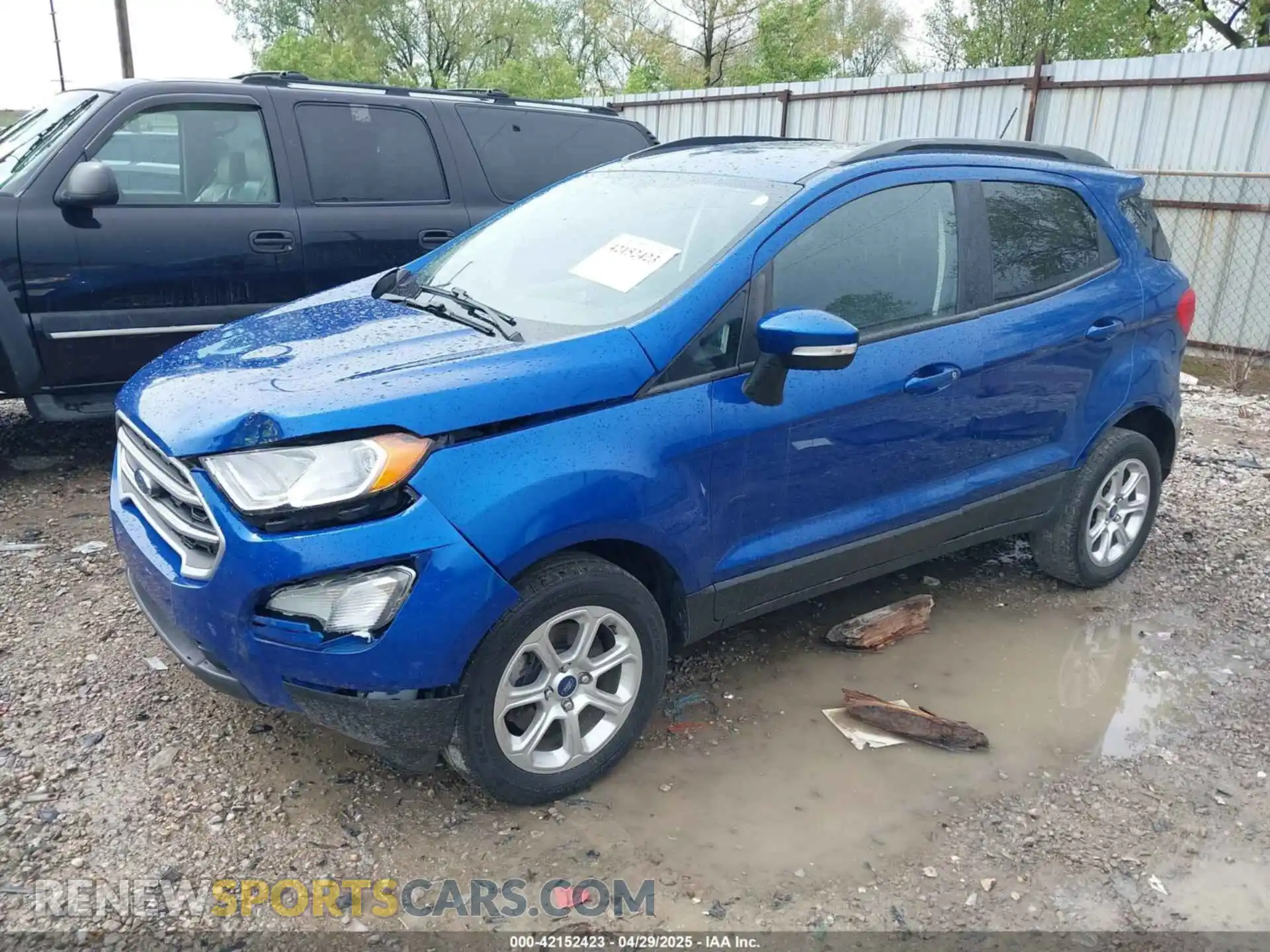 2 fotografías del automóvil dañado MAJ6S3GLXMC427038 FORD ECOSPORT 2021