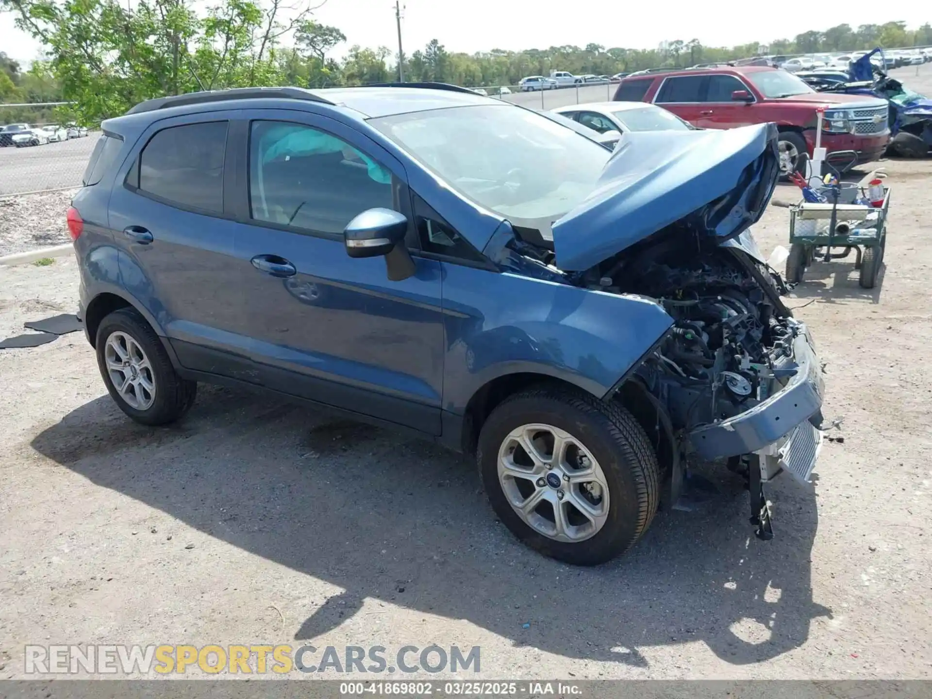 1 Photograph of a damaged car MAJ6S3GLXMC441005 FORD ECOSPORT 2021
