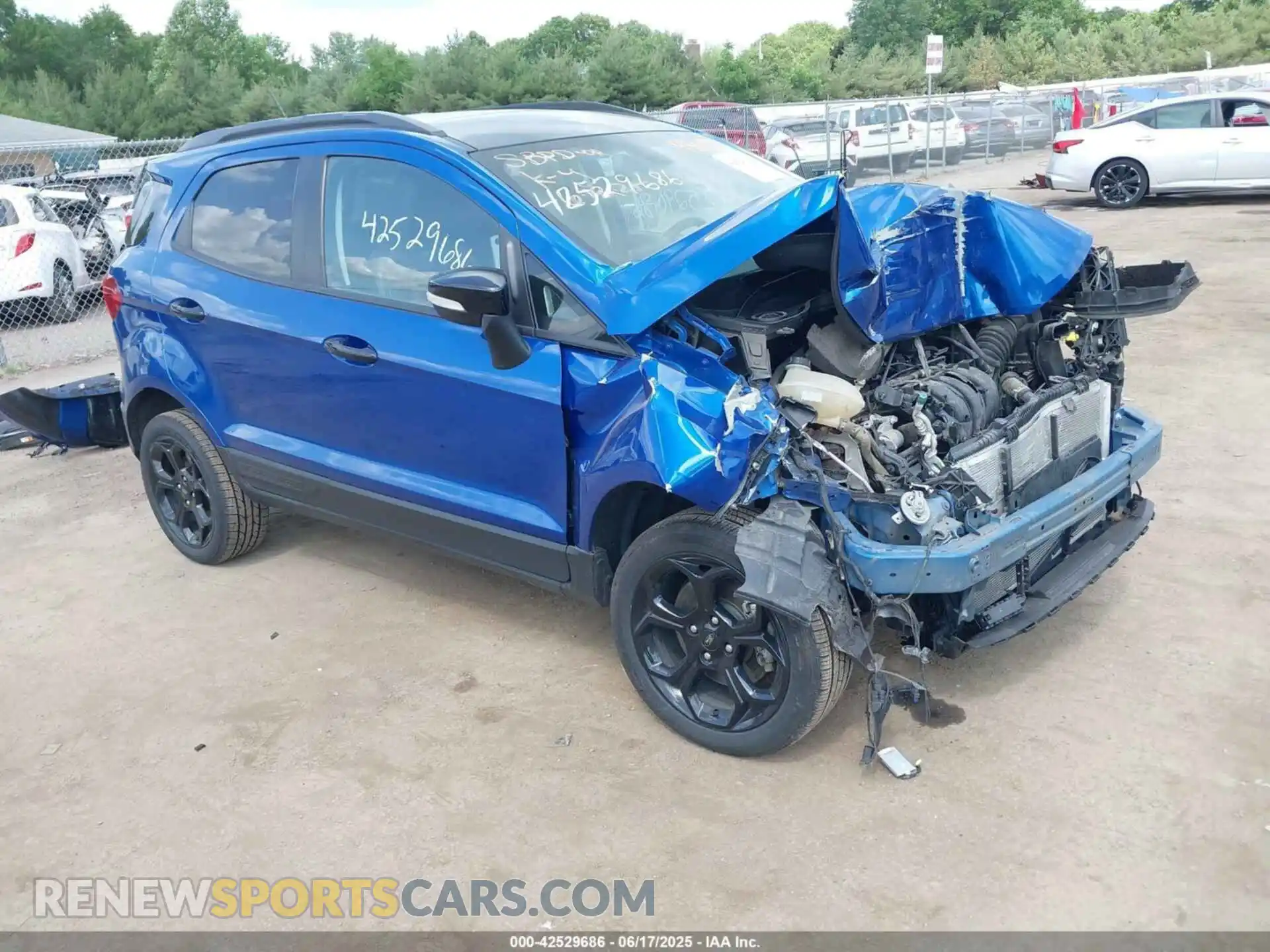 1 fotografías del automóvil dañado MAJ6S3JL2MC430184 FORD ECOSPORT 2021