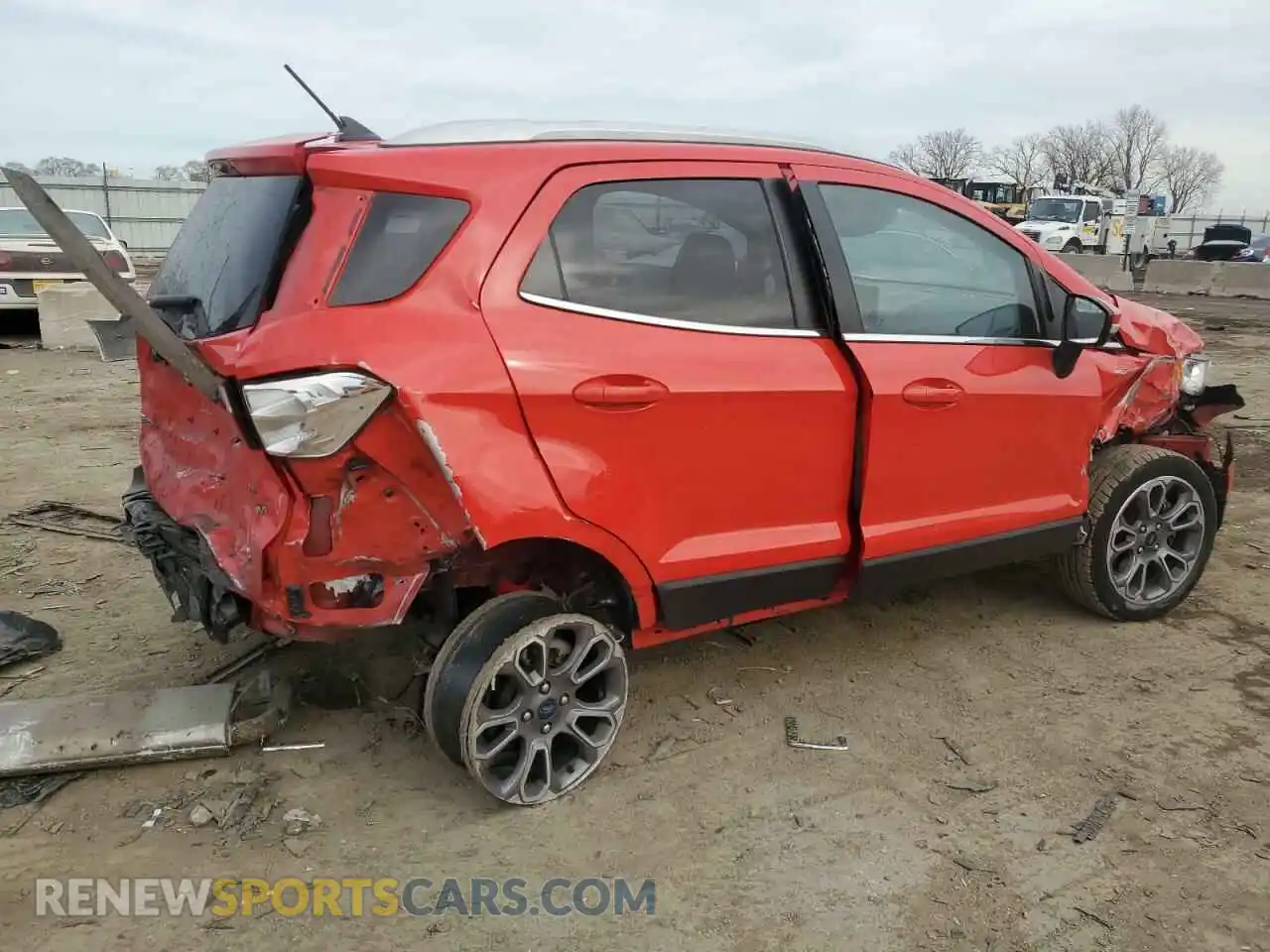 3 fotografías del automóvil dañado MAJ6S3KL4MC400540 FORD ECOSPORT 2021