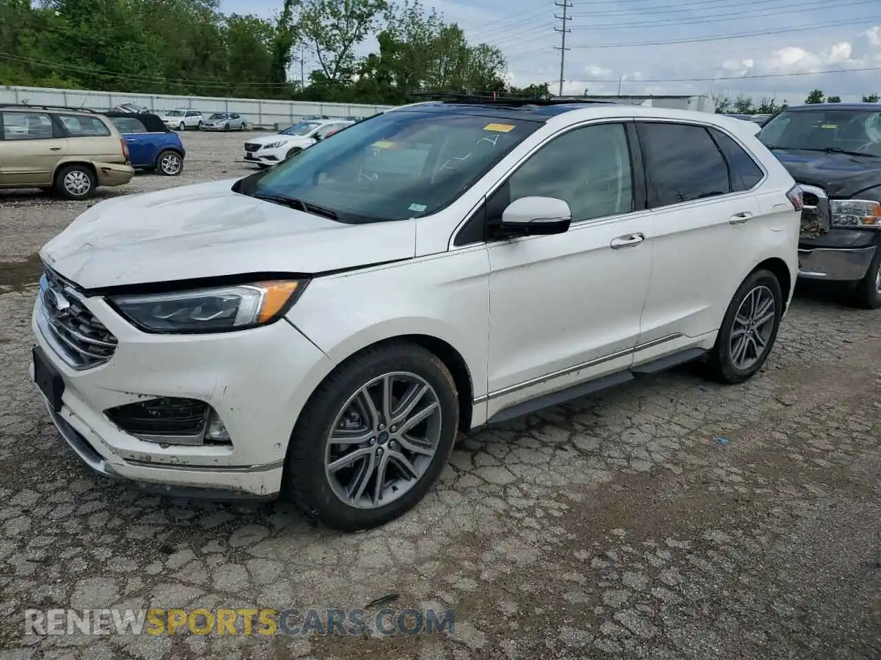 1 Photograph of a damaged car 2FMPK3K97KBC47535 FORD EDGE 2019