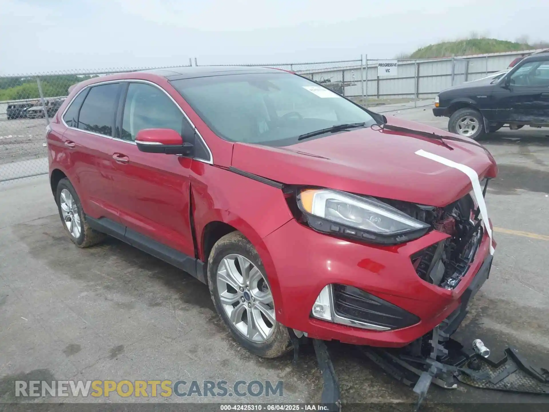 1 Photograph of a damaged car 2FMPK4K9XLBB43239 FORD EDGE 2020