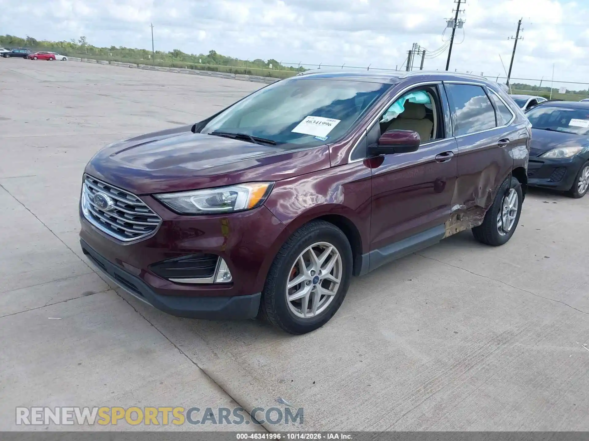 2 fotografías del automóvil dañado 2FMPK3J9XMBA02782 FORD EDGE 2021