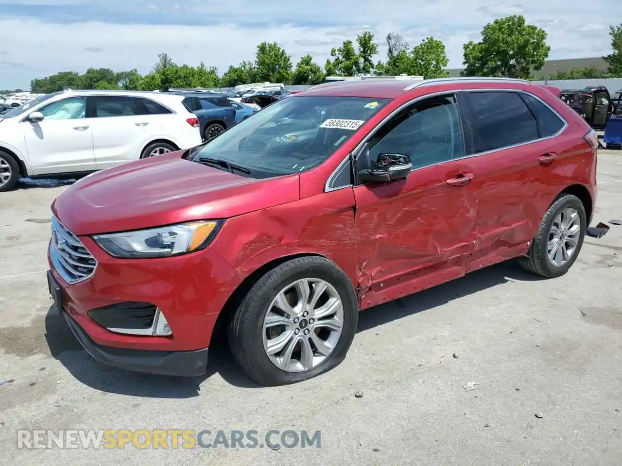 1 Photograph of a damaged car 2FMPK3K96MBA60368 FORD EDGE 2021