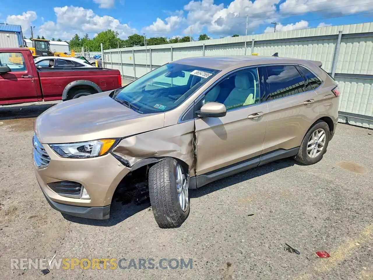 1 Photograph of a damaged car 2FMPK4J99MBA28165 FORD EDGE 2021