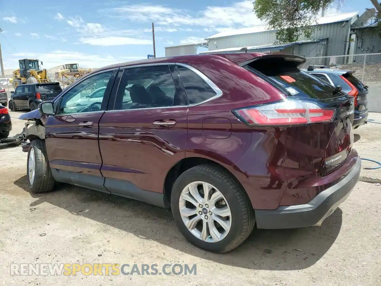 2 Photograph of a damaged car 2FMPK4K95MBA56785 FORD EDGE 2021