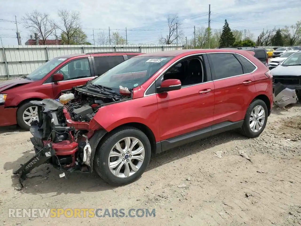 1 Photograph of a damaged car 2FMPK4K9XMBA48634 FORD EDGE 2021