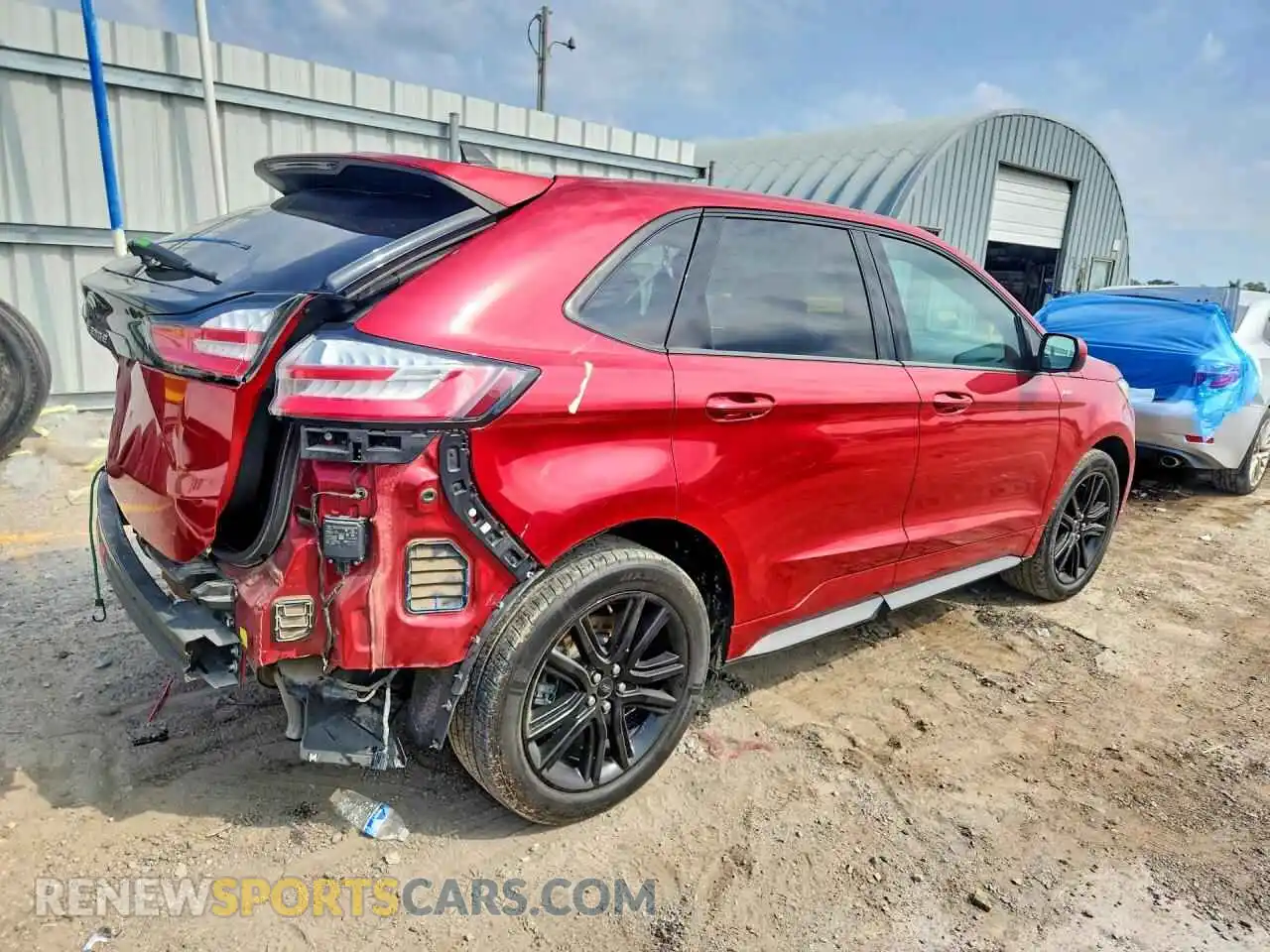 3 fotografías del automóvil dañado 2FMPK4J90NBA43820 FORD EDGE 2022