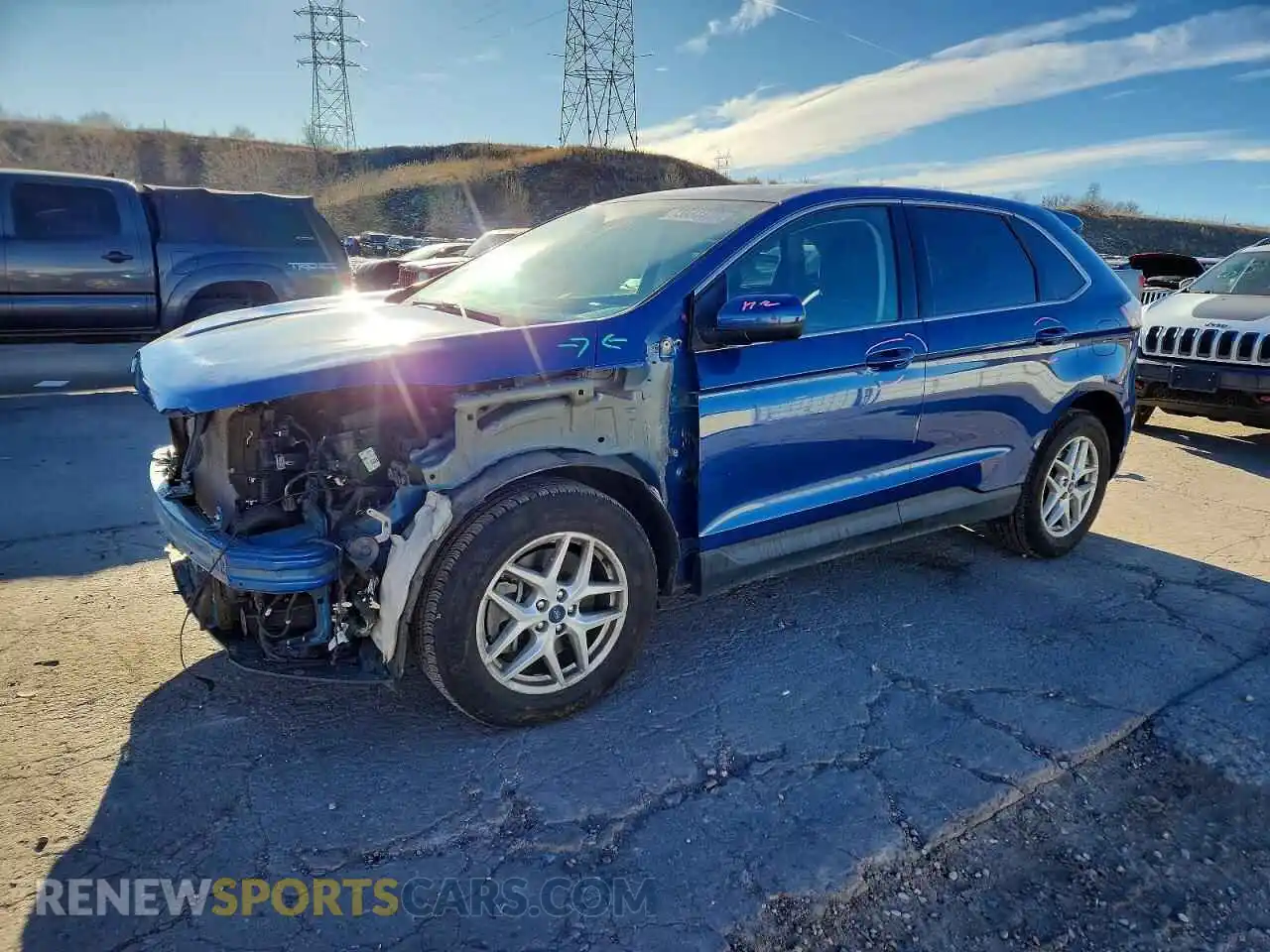1 Photograph of a damaged car 2FMPK4J90NBA45065 FORD EDGE 2022