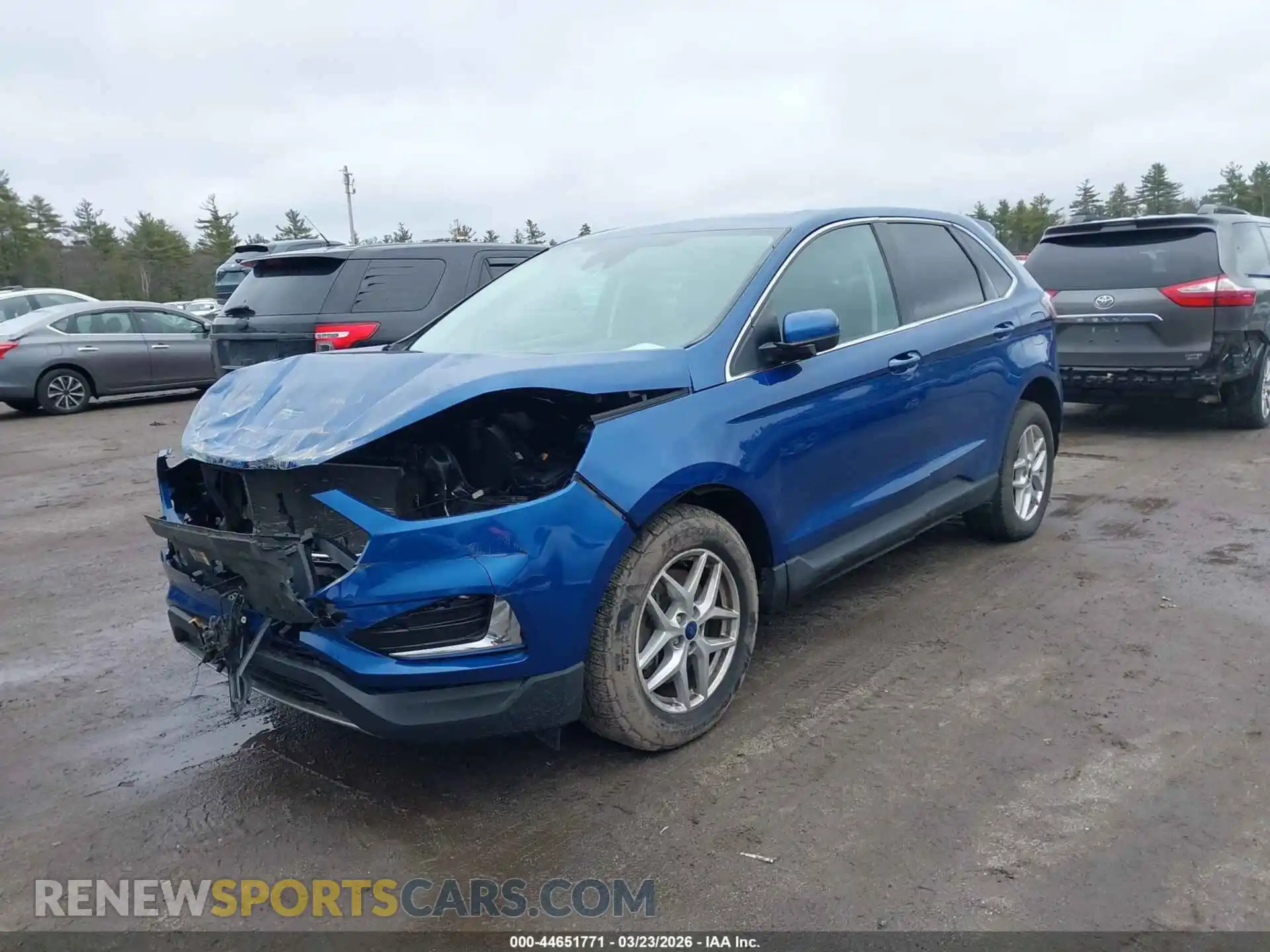 2 Photograph of a damaged car 2FMPK4J95NBA41853 FORD EDGE 2022