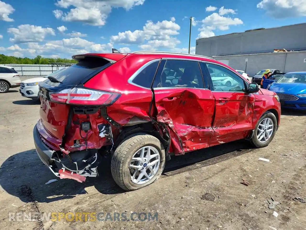 3 Photograph of a damaged car 2FMPK4J9XNBA20710 FORD EDGE 2022