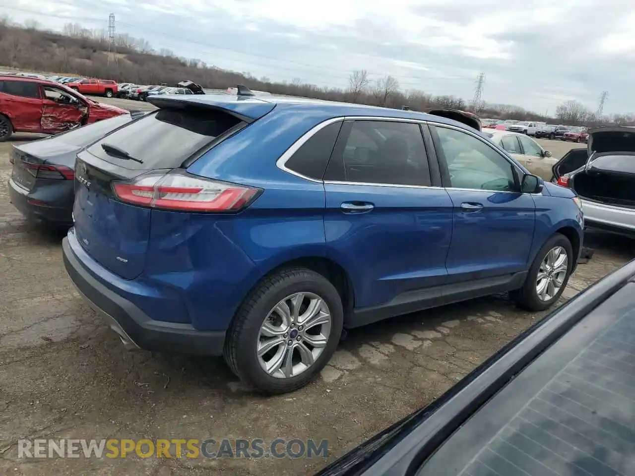 3 Photograph of a damaged car 2FMPK4K90NBA13554 FORD EDGE 2022