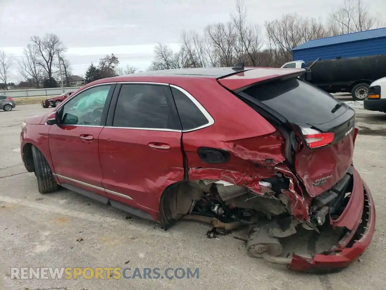 2 Фотография поврежденного автомобиля 2FMPK4K90NBA25266 FORD EDGE 2022