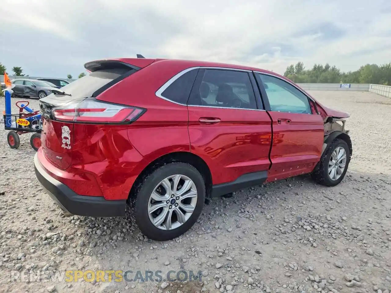 3 Photograph of a damaged car 2FMPK4K91NBA15376 FORD EDGE 2022