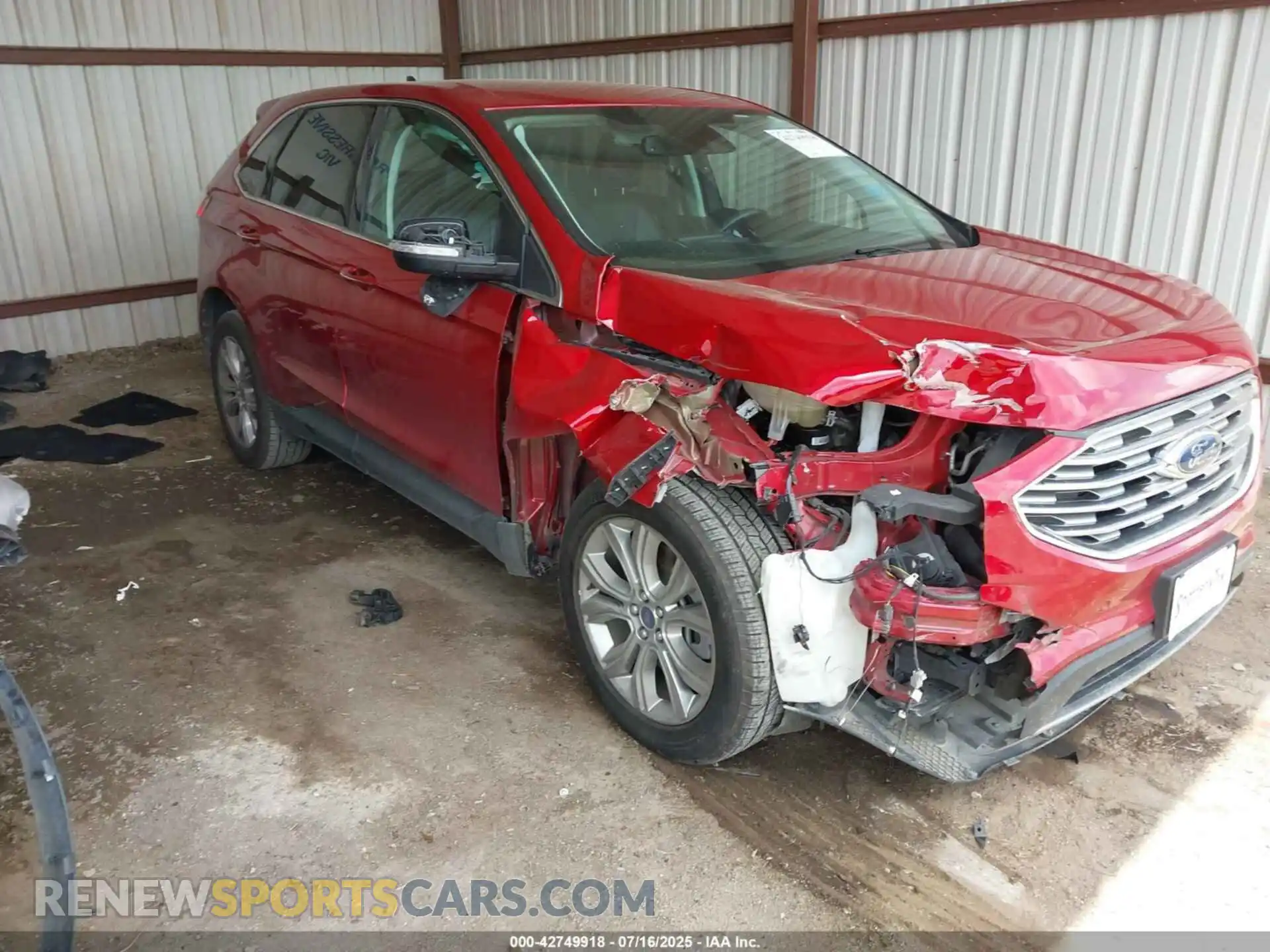 1 Photograph of a damaged car 2FMPK4K96NBB04604 FORD EDGE 2022