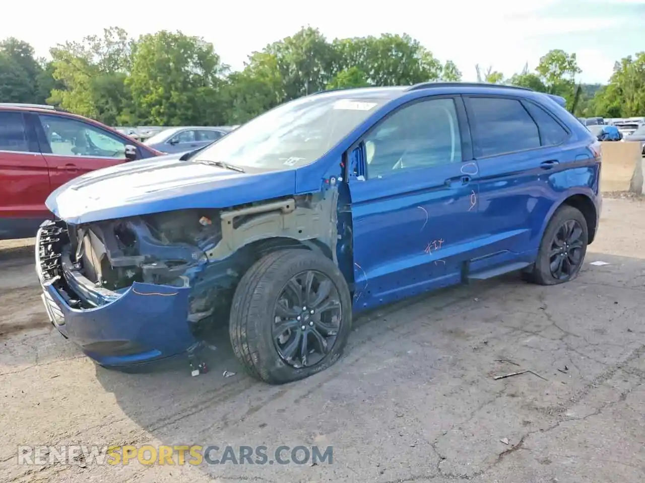 1 Photograph of a damaged car 2FMPK4G9XRBA14791 FORD EDGE 2024