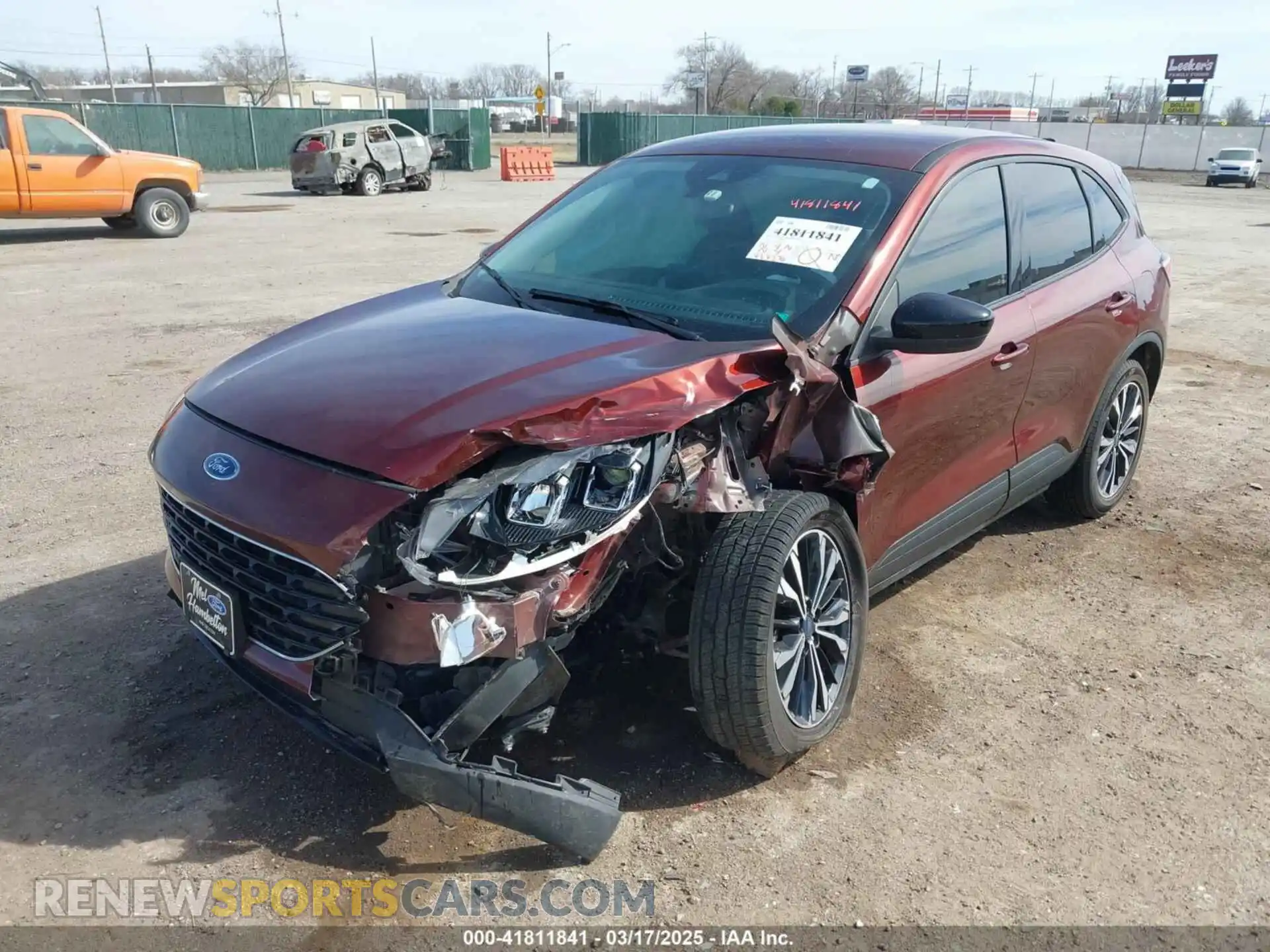 2 Photograph of a damaged car 1FMCU0G60MUA24997 FORD ESCAPE 2021