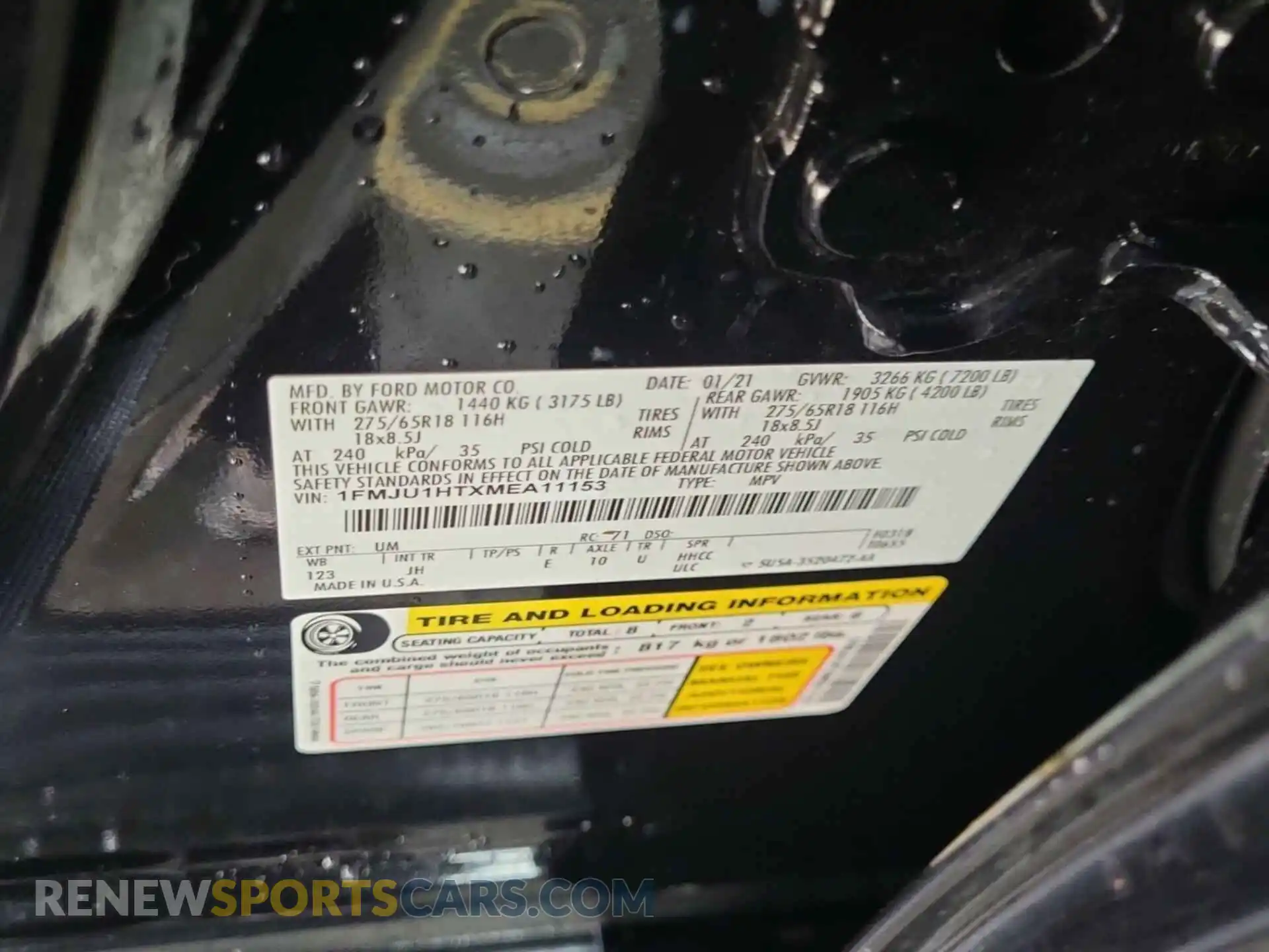 2 Photograph of a damaged car 1FMJU1HTXMEA11153 FORD EXPEDITION 2021