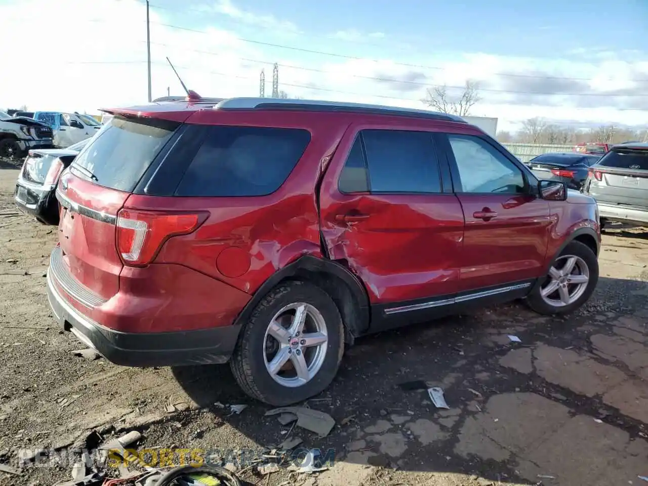 3 Photograph of a damaged car 1FM5K7D82KGA70761 FORD EXPLORER 2019