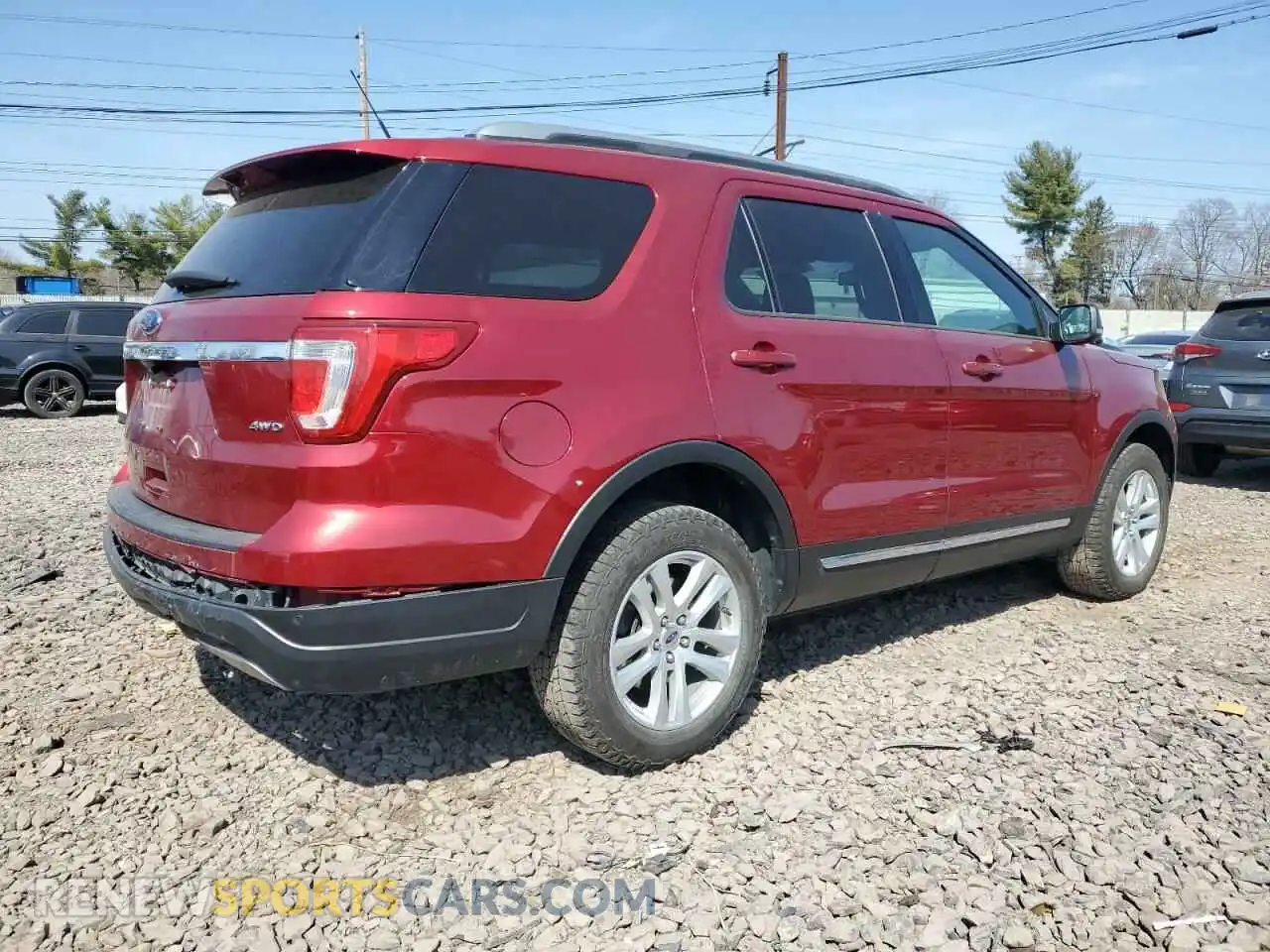 3 Photograph of a damaged car 1FM5K8D80KGA82462 FORD EXPLORER 2019
