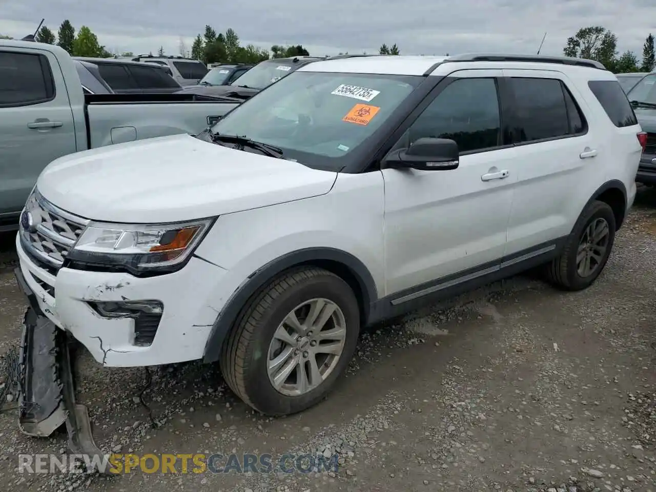 1 Photograph of a damaged car 1FM5K8D8XKGA61425 FORD EXPLORER 2019
