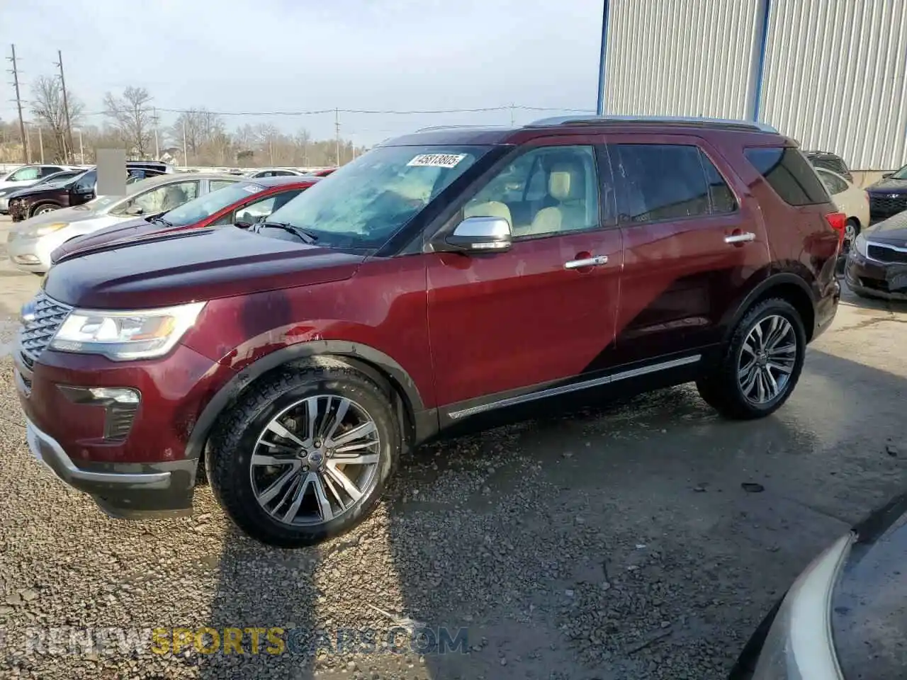 1 Photograph of a damaged car 1FM5K8HT2KGA21256 FORD EXPLORER 2019