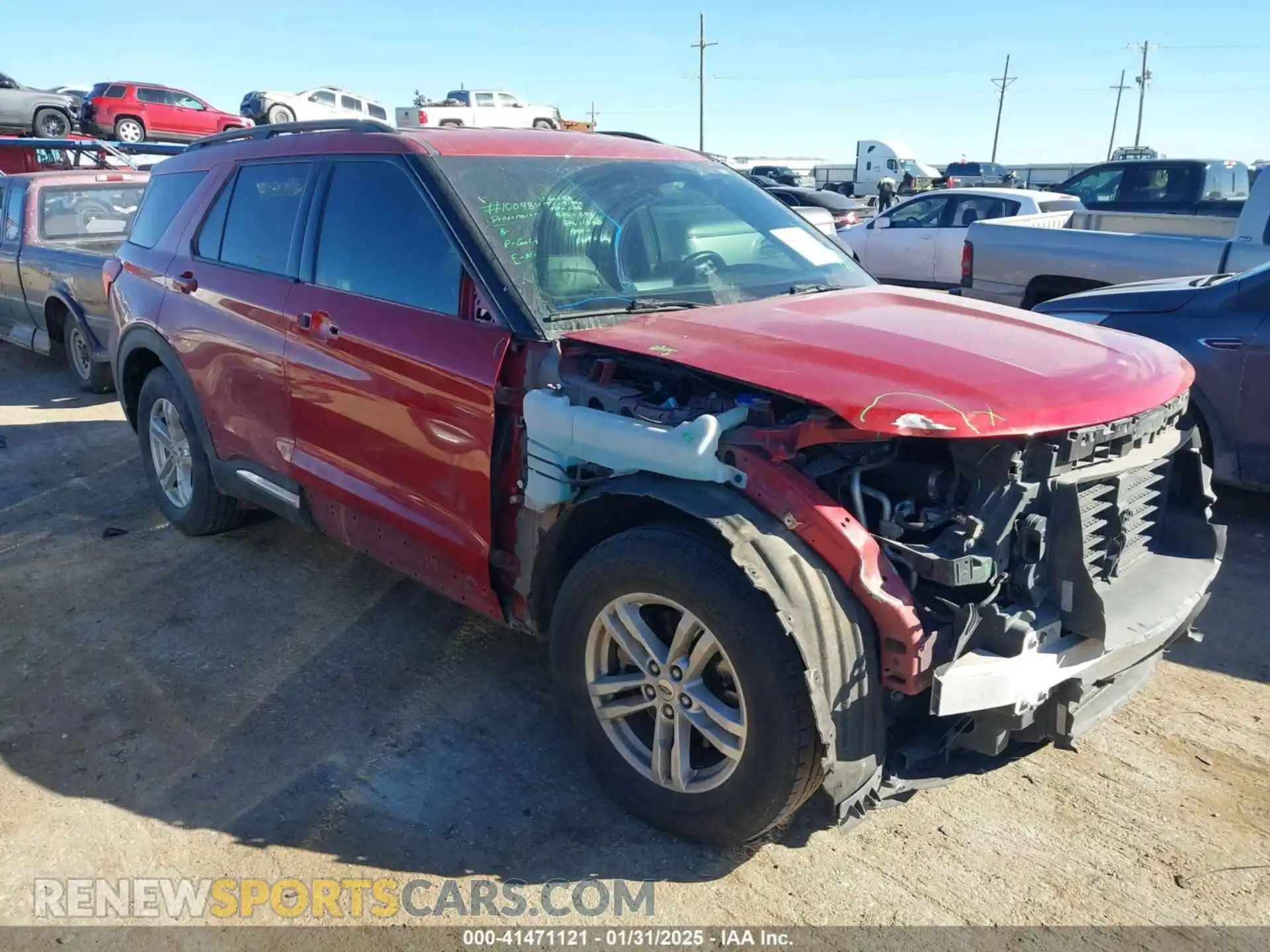1 Photograph of a damaged car 1FMSK7DH9LGB51972 FORD EXPLORER 2020