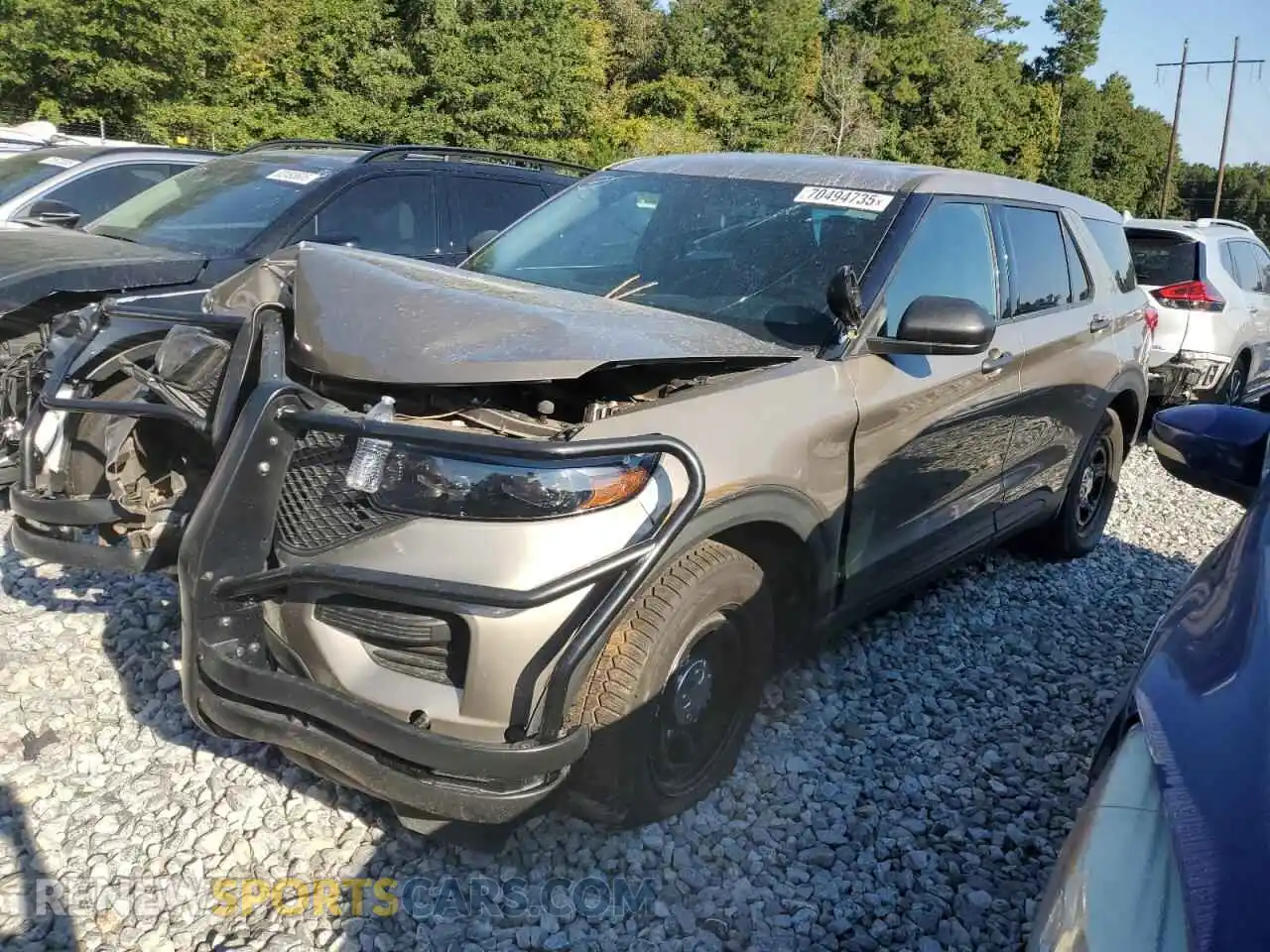 1 Photograph of a damaged car 1FM5K8AB1MGB83139 FORD EXPLORER 2021