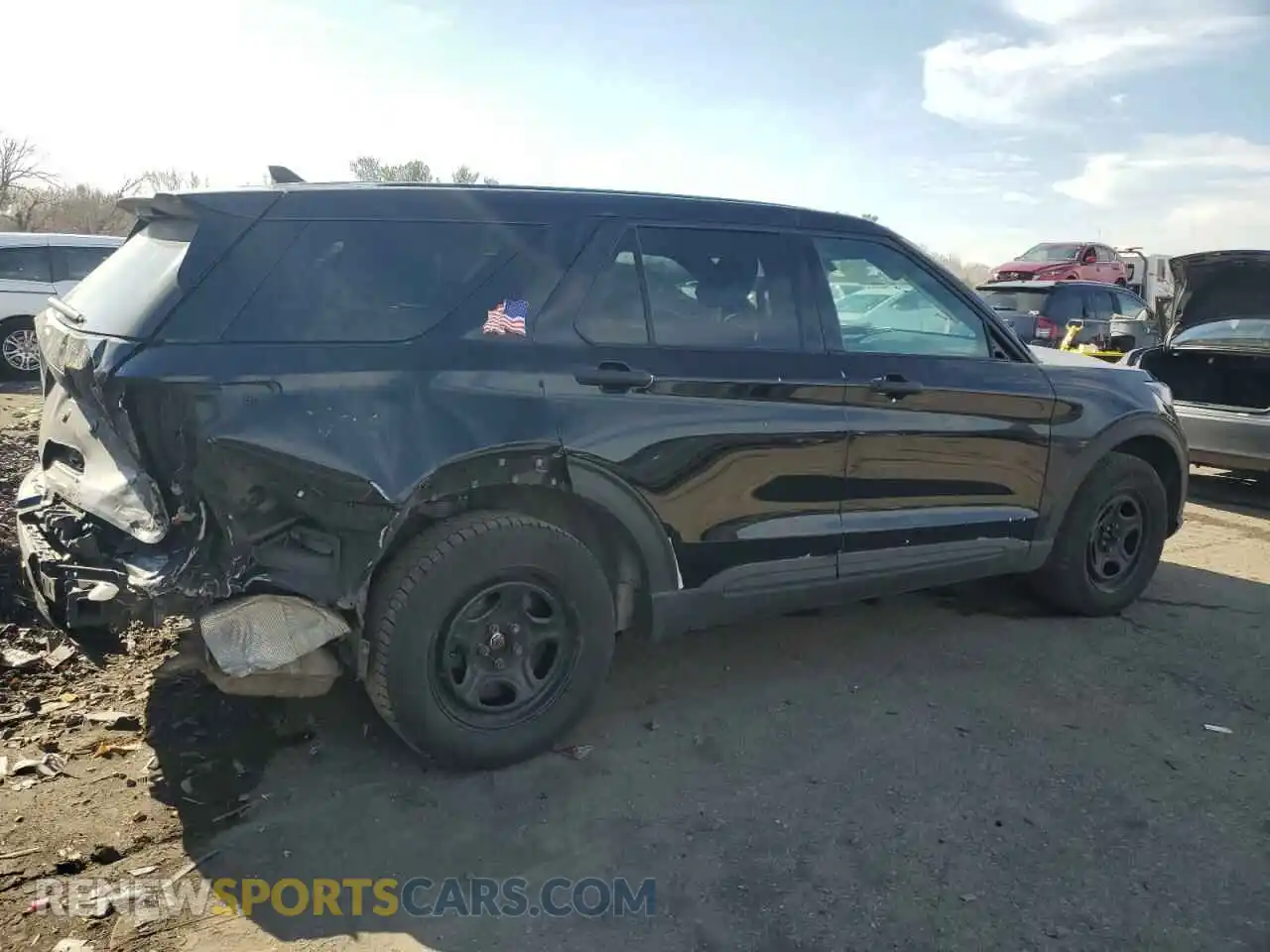 3 Photograph of a damaged car 1FM5K8AB4MGB64584 FORD EXPLORER 2021