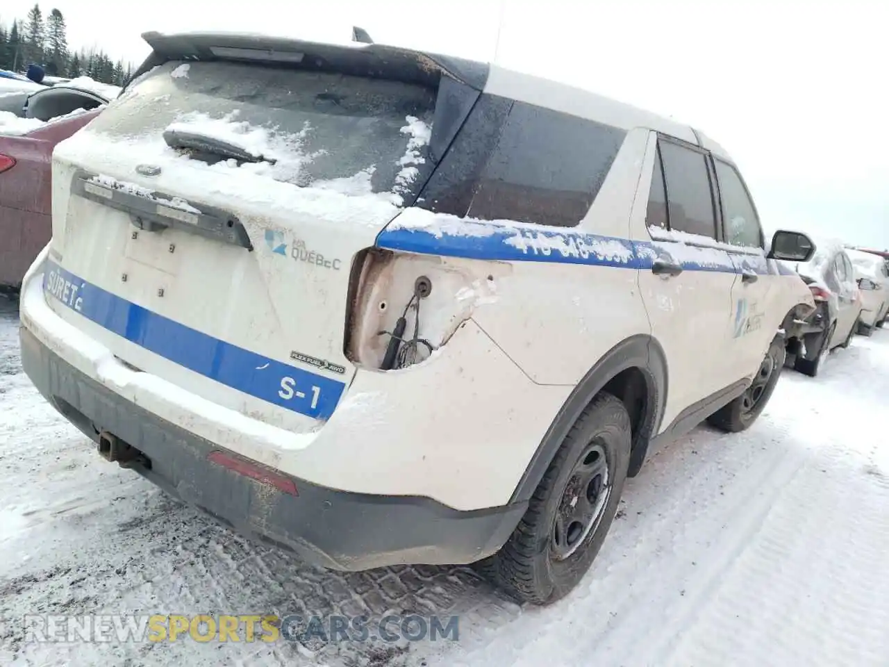 3 Photograph of a damaged car 1FM5K8AB6MGA08417 FORD EXPLORER 2021
